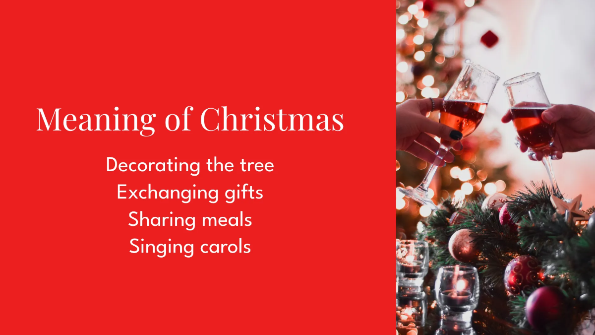 Free Simple Christmas Presentation Template to Edit Online