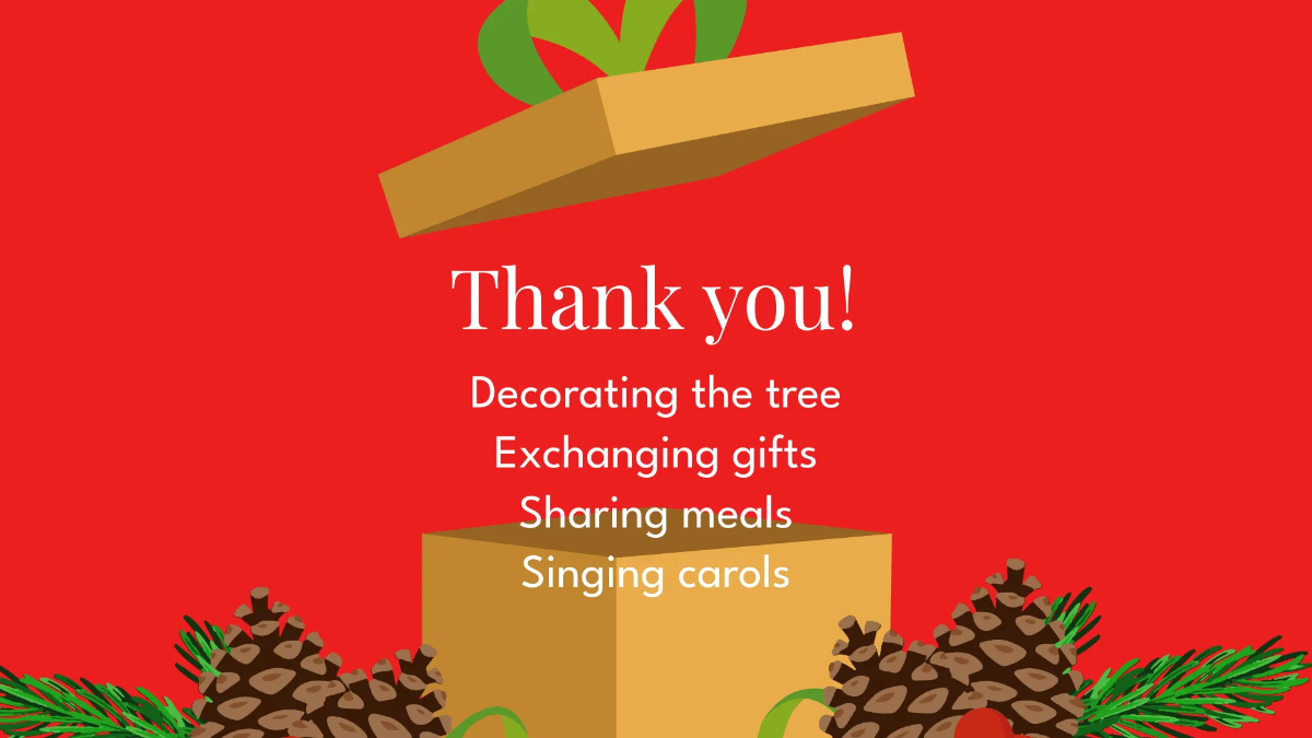 Free Simple Christmas Presentation Template to Edit Online