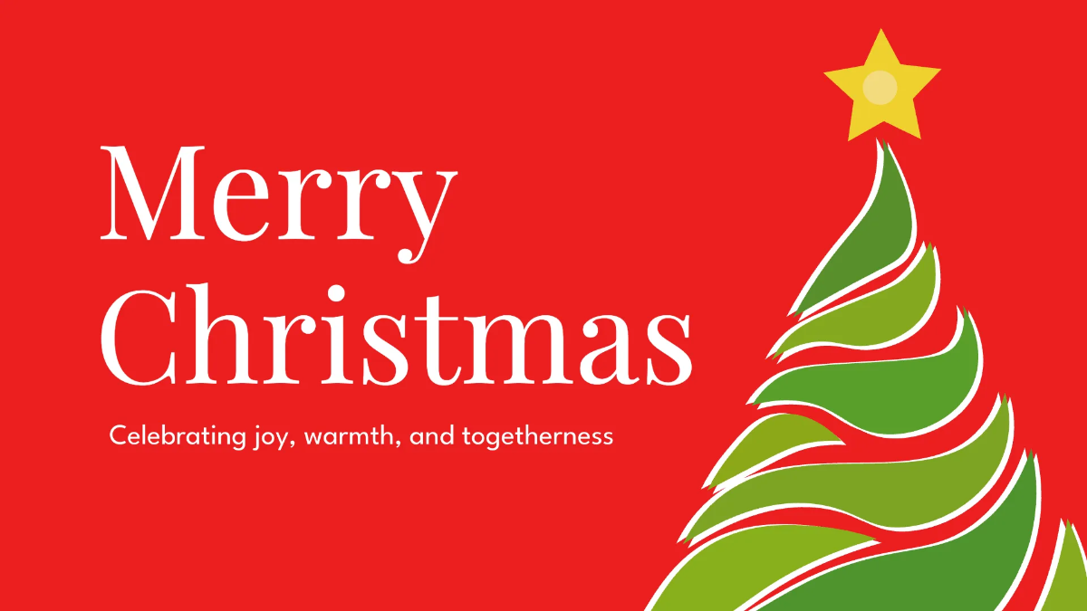 Free Simple Christmas Presentation Template to Edit Online