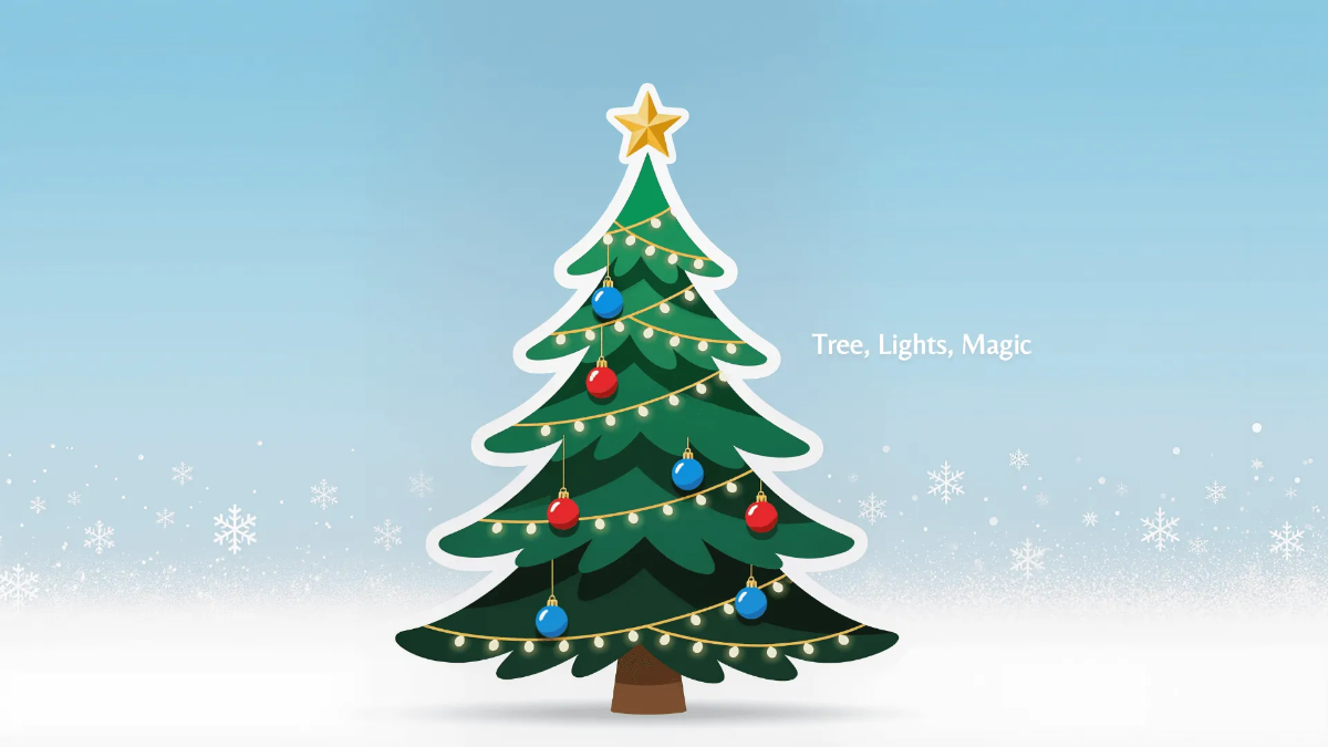 Free Vector Christmas Tree Template to Edit Online