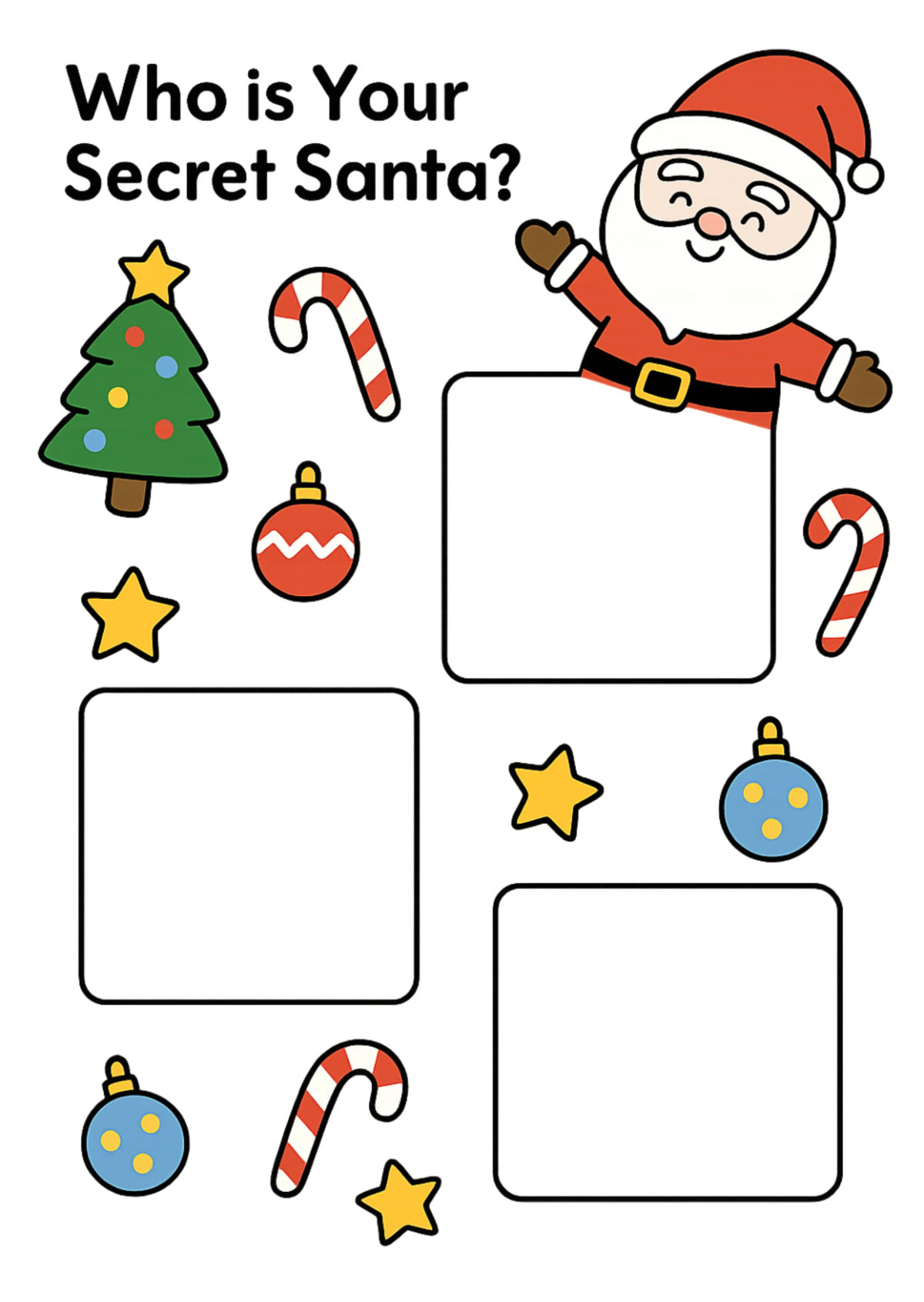 Free Santa Christmas Preschool Worksheet Template to Edit Online