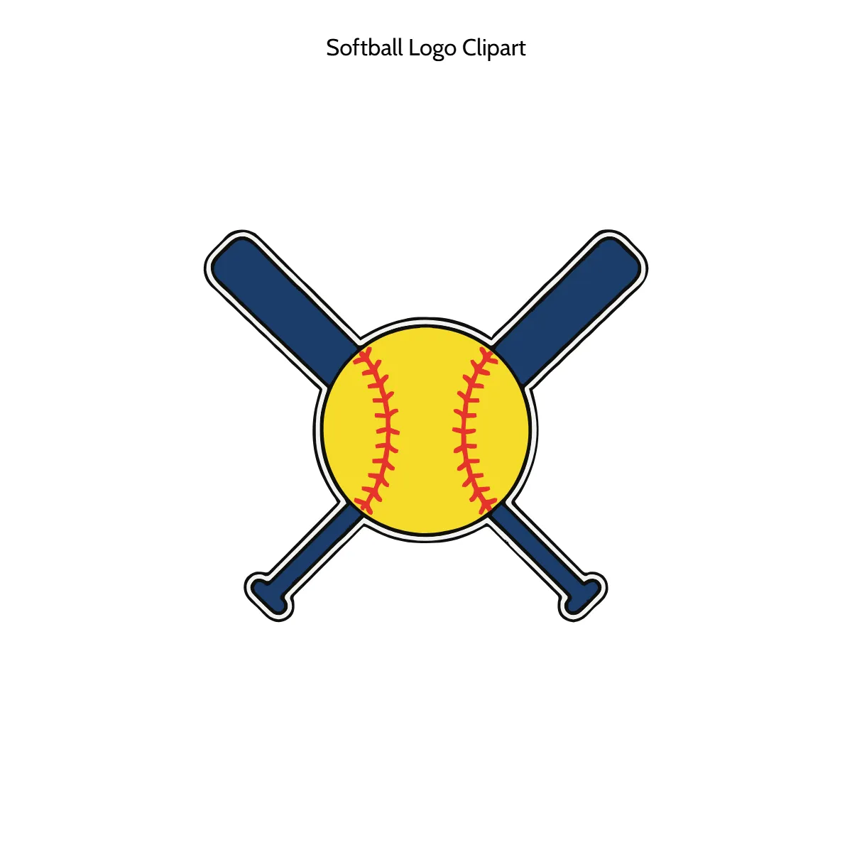 Free Softball Logo Symbol Vector Clipart (PNG, SVG) to Edit Online