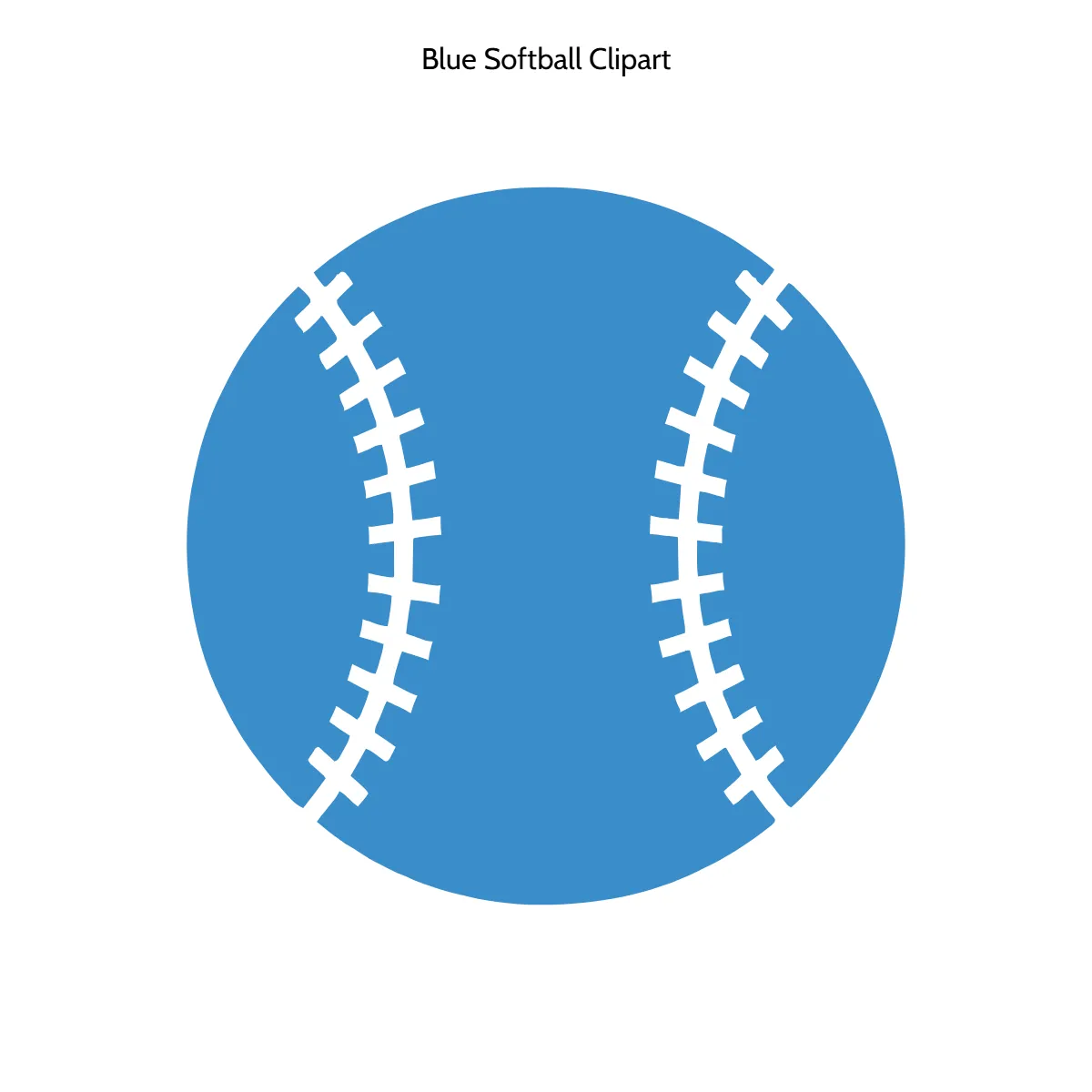 Free Blue Softball Vector Clipart (PNG, SVG) to Edit Online