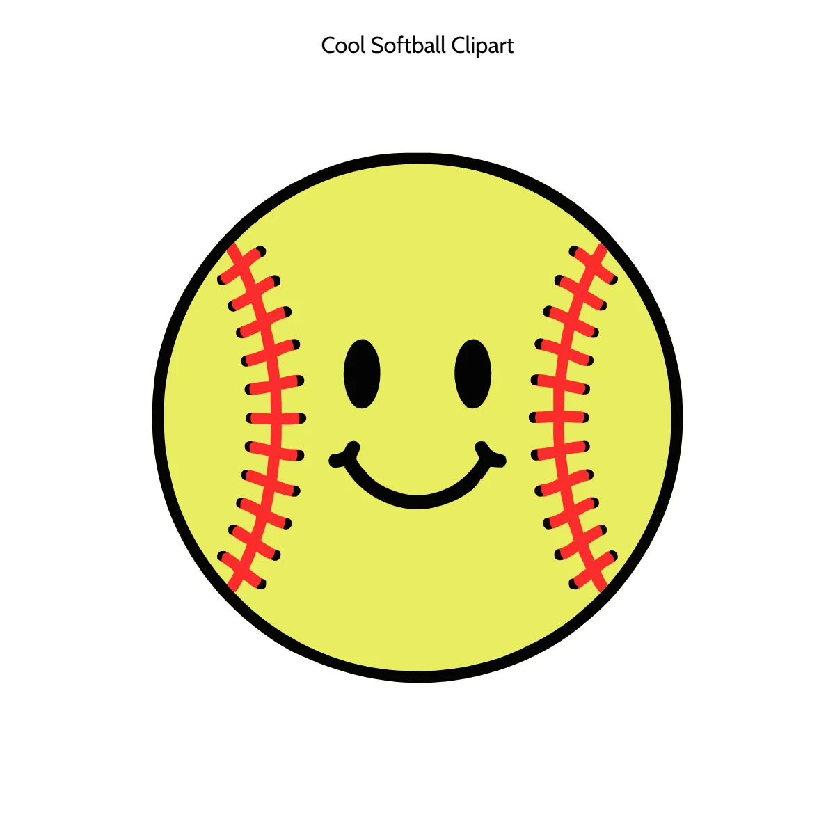 Free Cool Softball Vector Clipart (PNG, SVG) to Edit Online