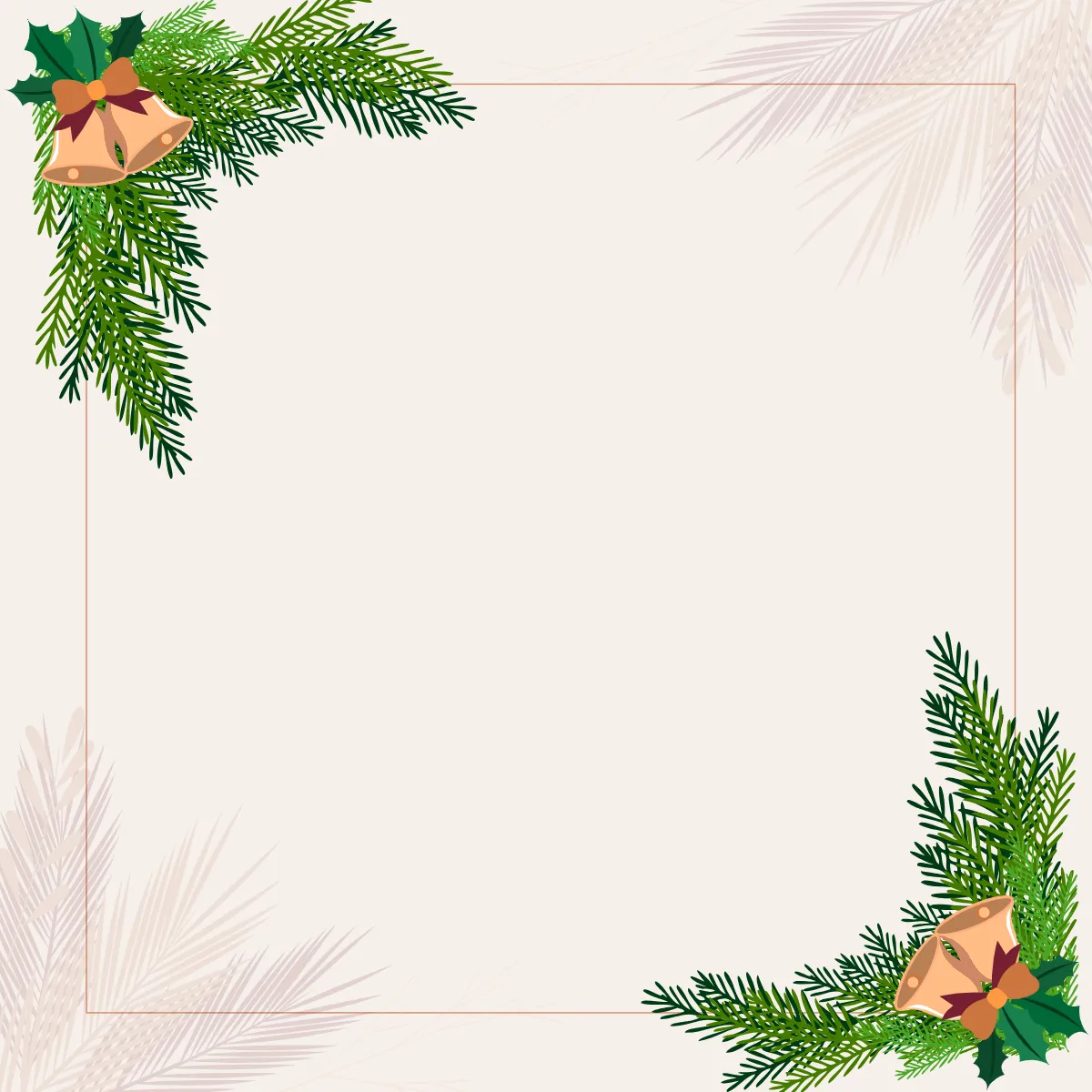 Free Aesthetic Christmas Border Clipart Template to Edit Online