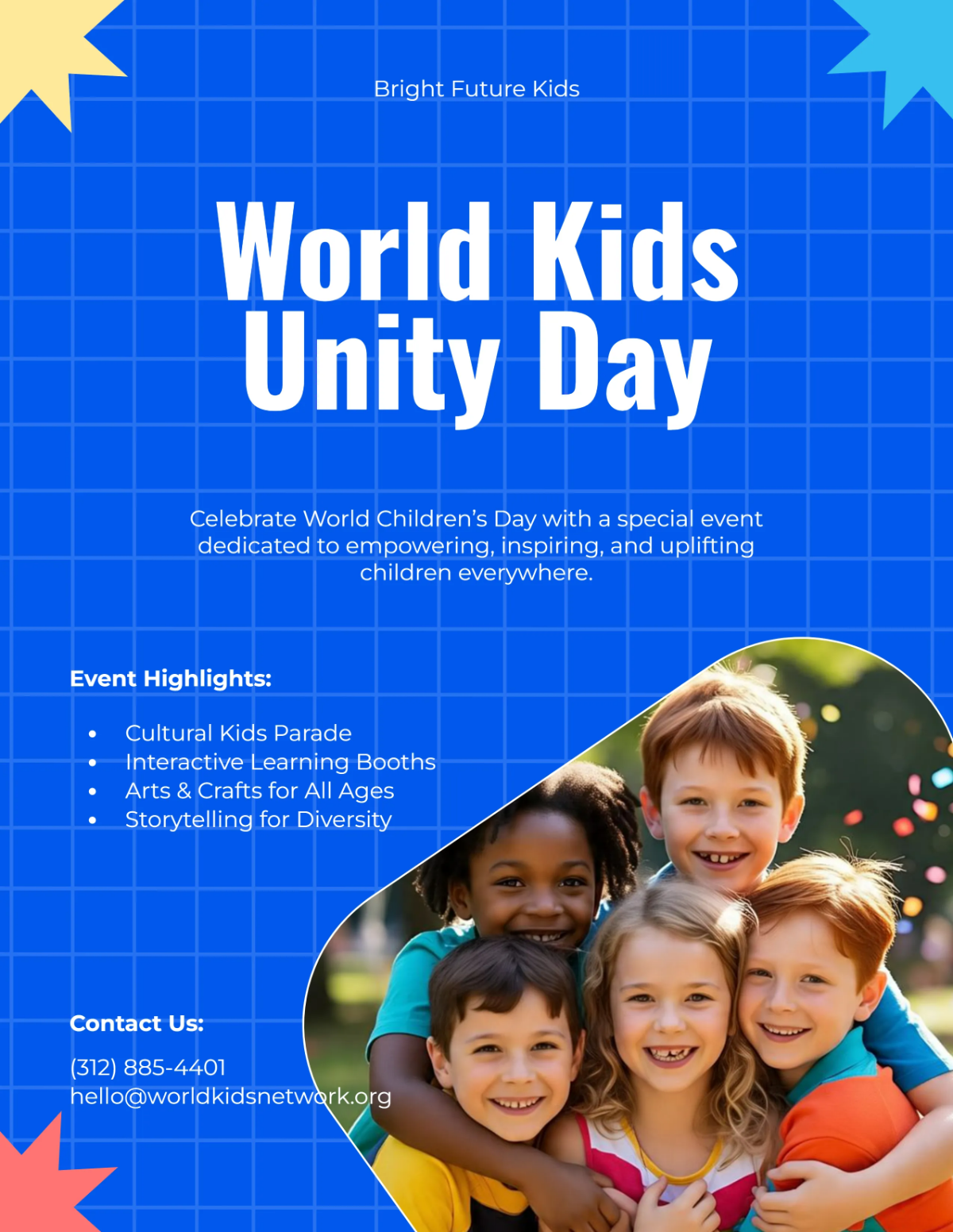 Free World Children's Day Flyer Template to Edit Online