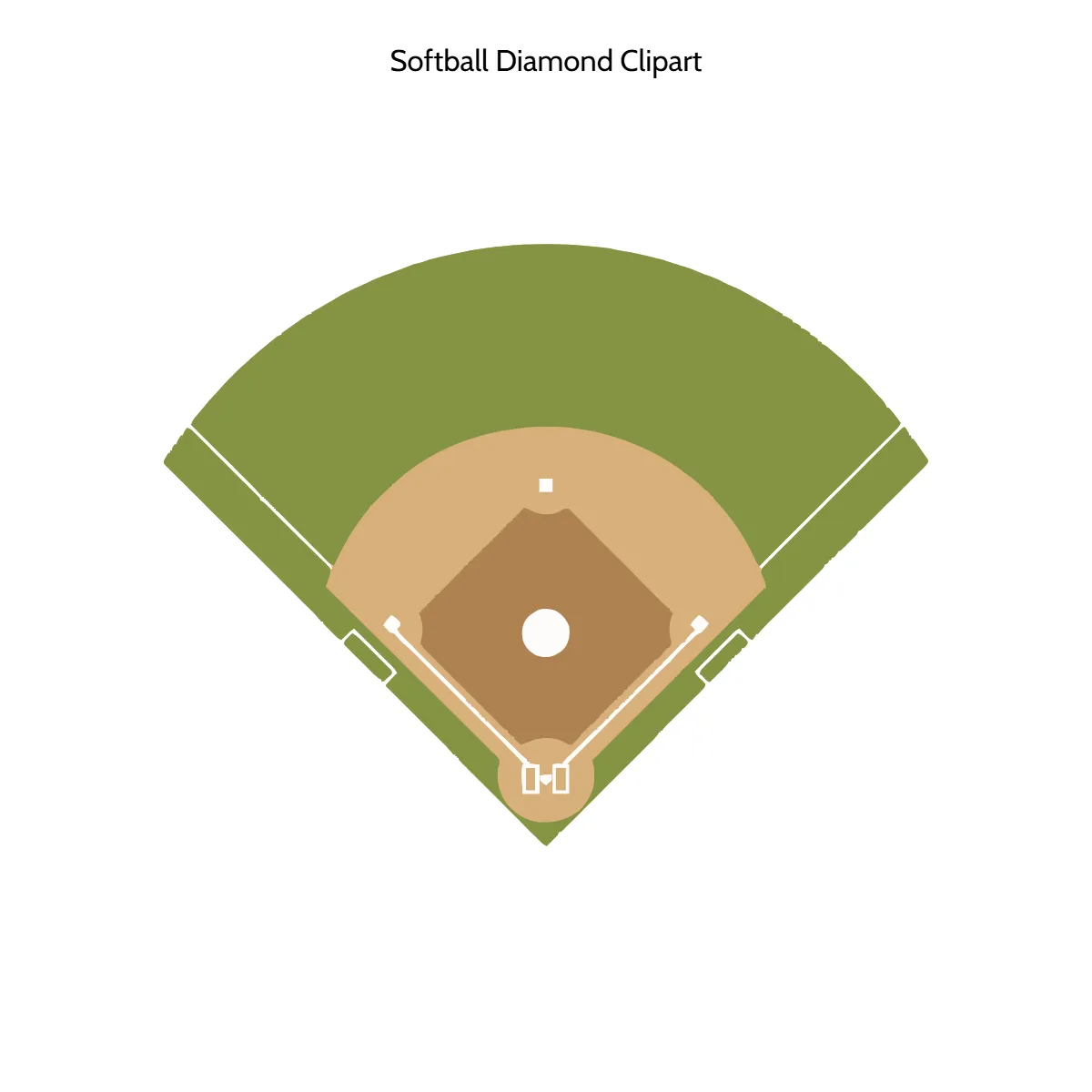 Free Softball Diamond Vector Clipart (PNG, SVG) to Edit Online