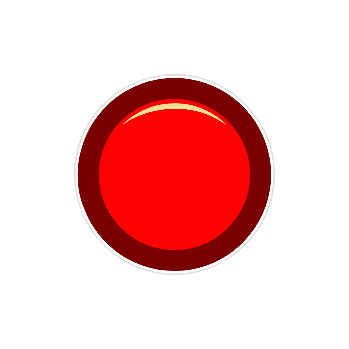 Free Red Button Shape to Edit Online