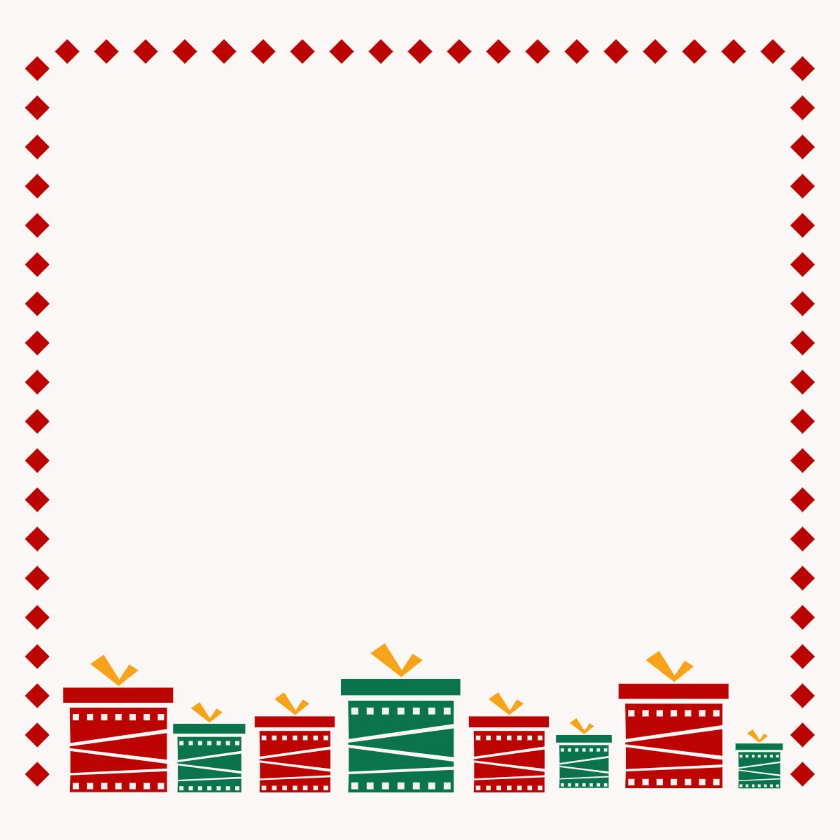 Free Minimalist Christmas Border Clipart Template to Edit Online