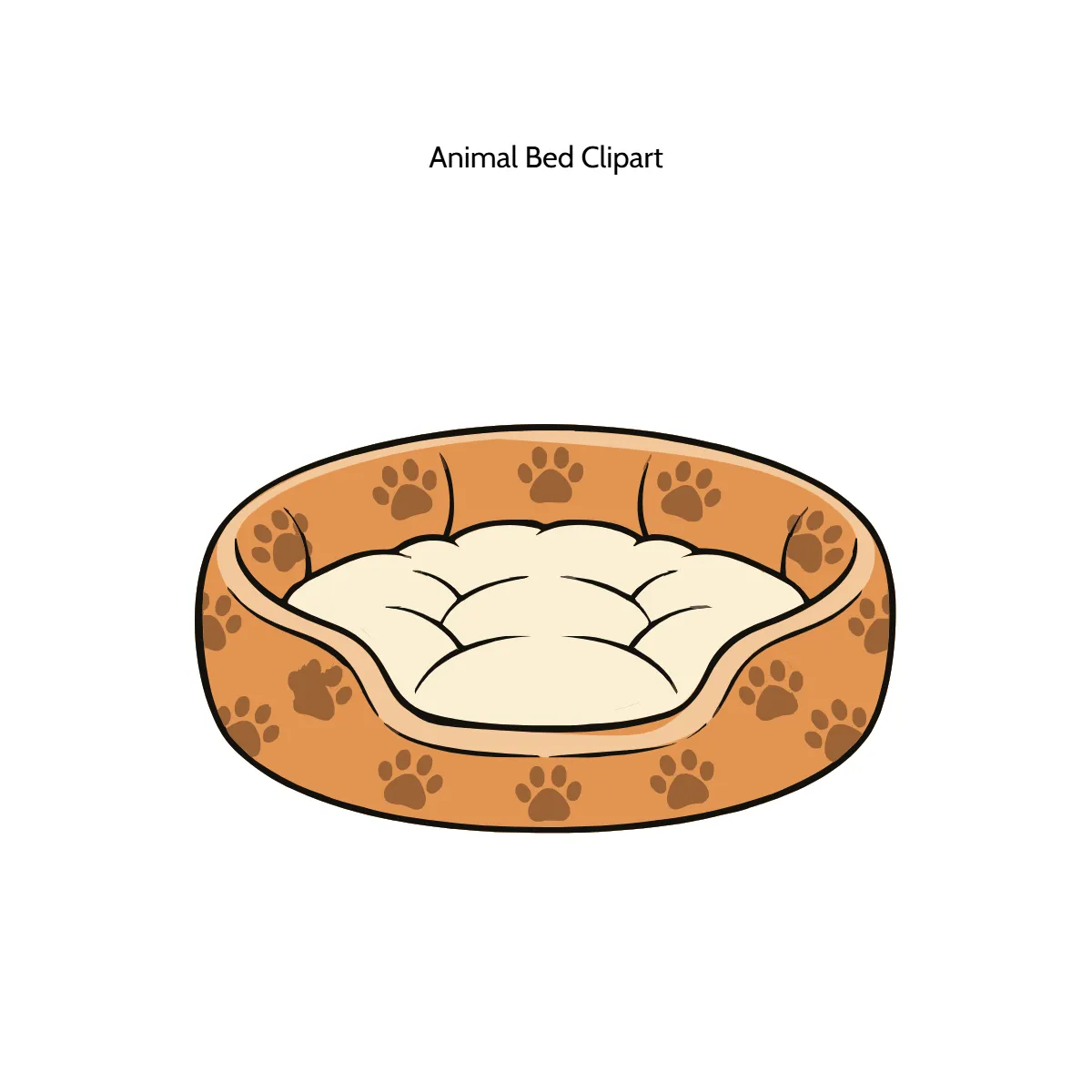 Free Animal Bed Vector Clipart (PNG, SVG) to Edit Online