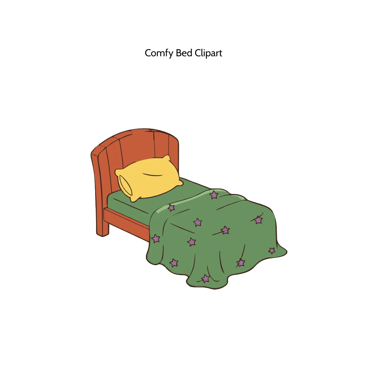 Free Comfy Bed Clipart Template to Edit Online