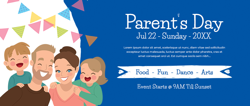 Parent's Day Profile banner Template