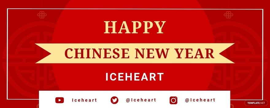 Free Chinese New Year Twitch Banner Template