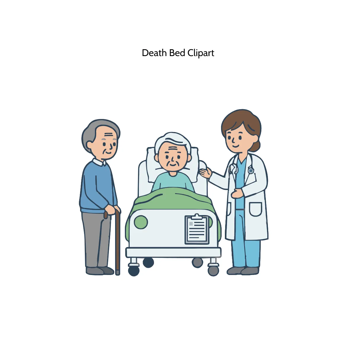 Free Death Bed Clipart Template to Edit Online