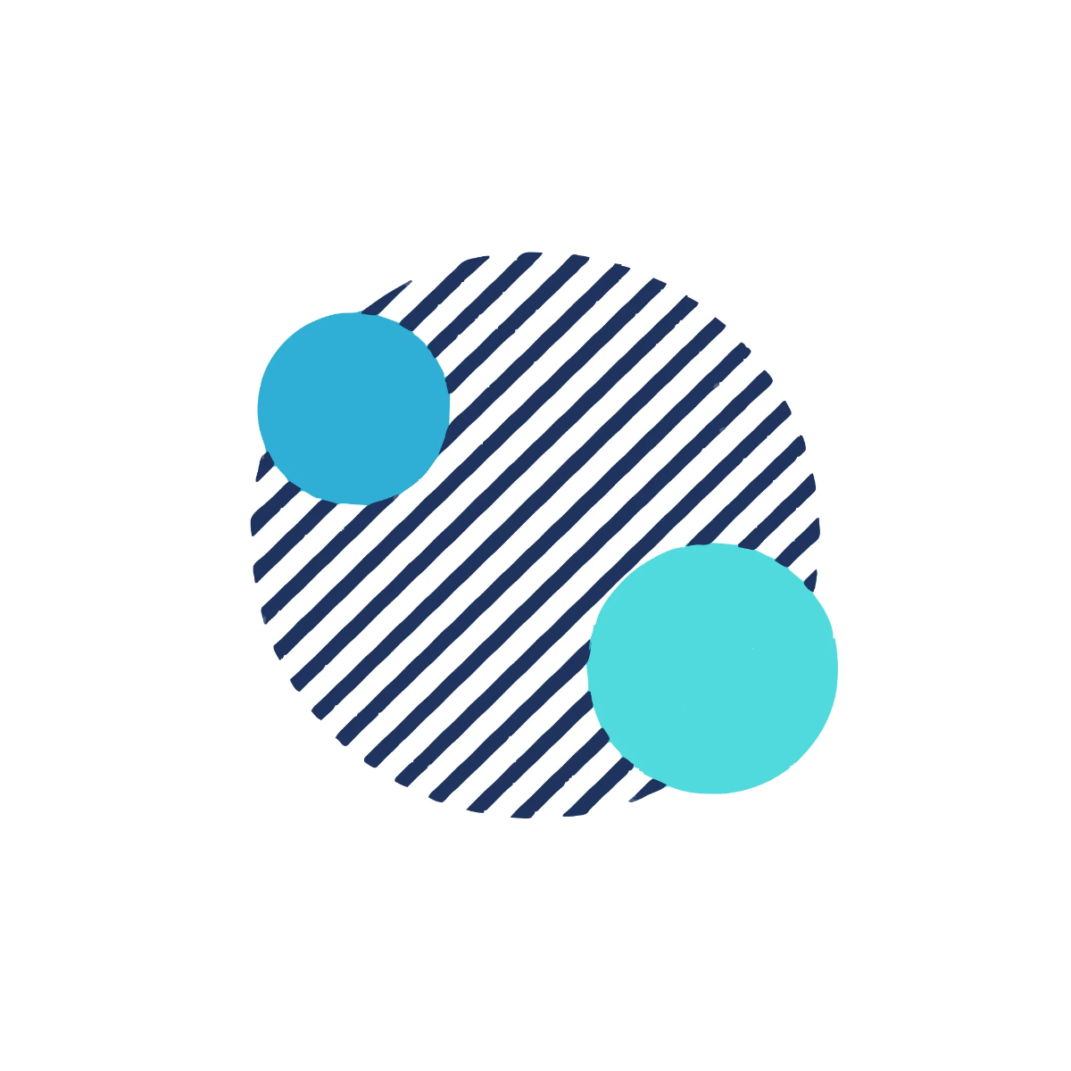 Modern Striped Circle Shape to Download