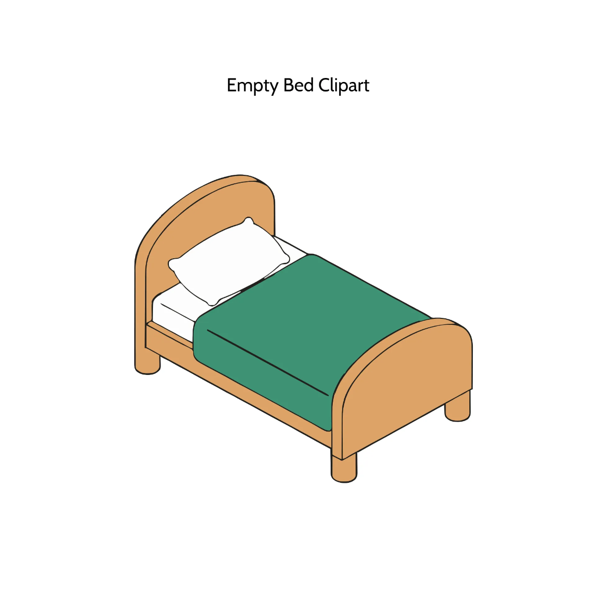 Free Empty Bed Clipart Template to Edit Online