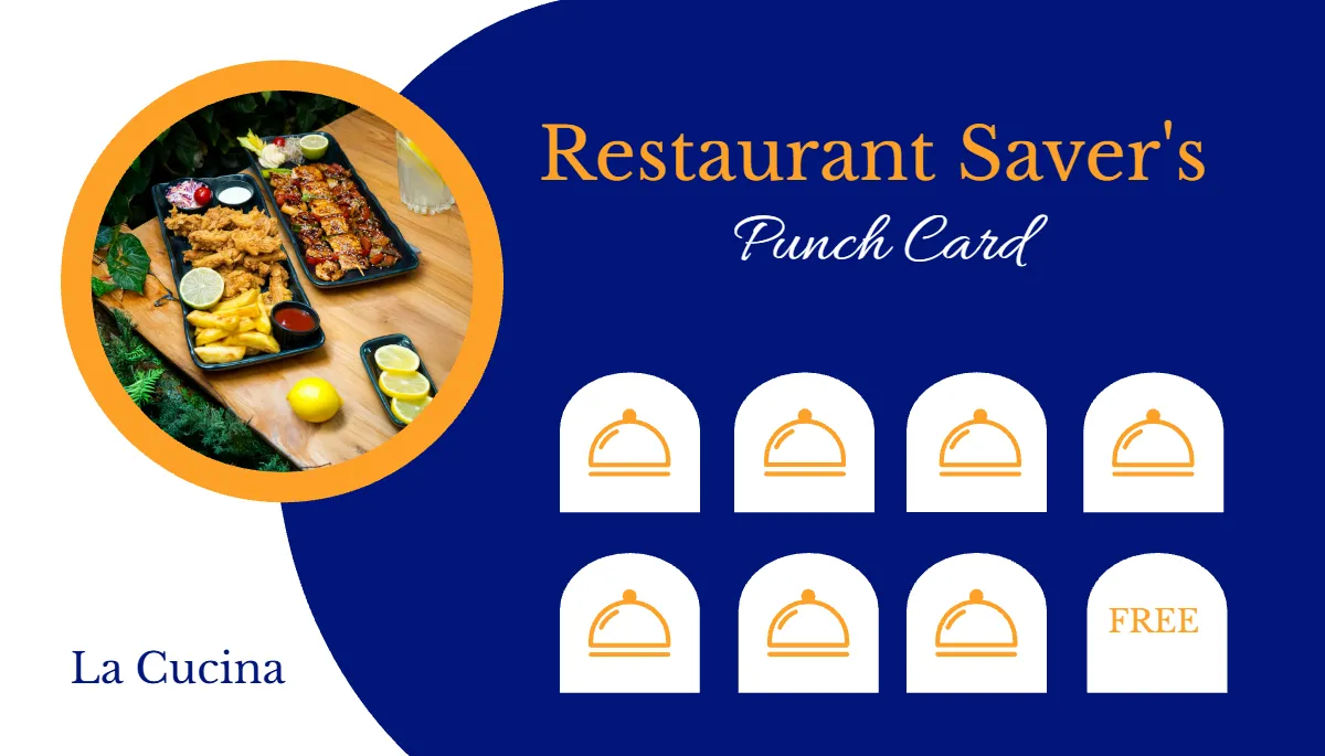 Free Restaurant Reward Punch Card Template to Edit Online