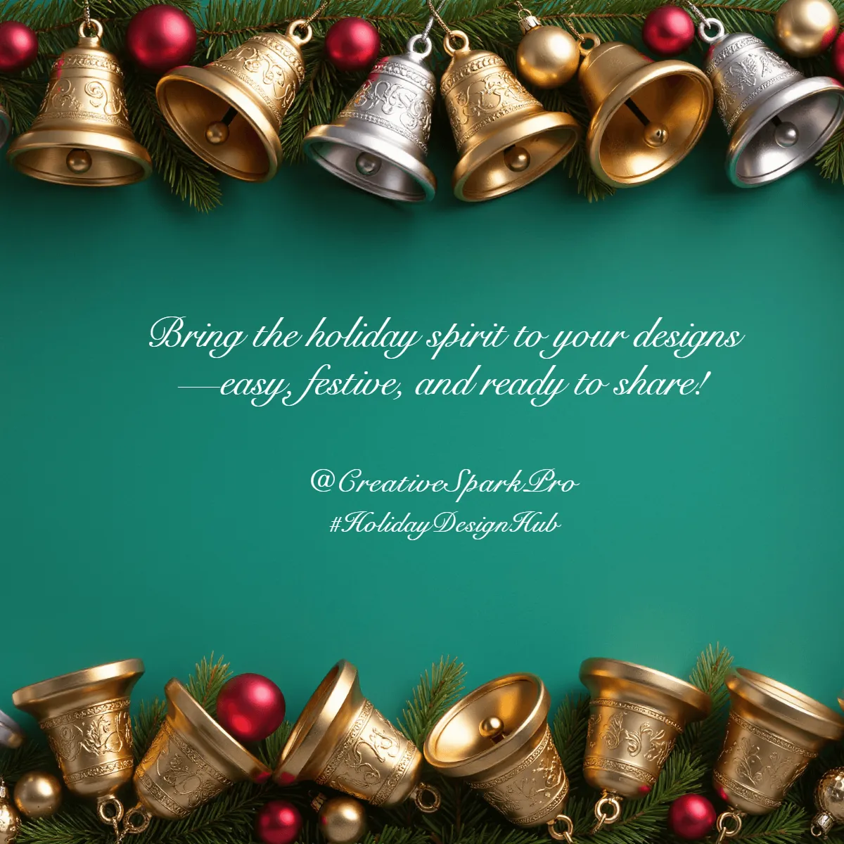 Free Gold Christmas Tree Linkedin Template to Edit Online