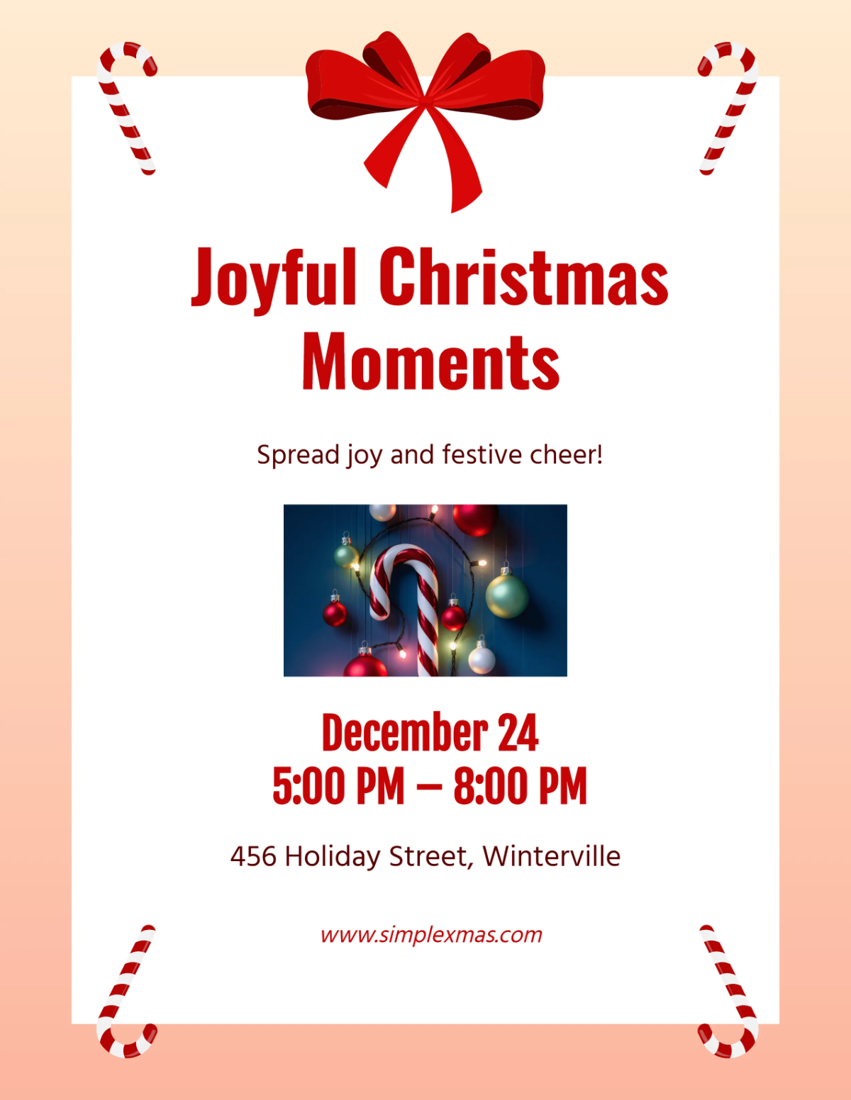 Free Simple Christmas Tree Flyer Template to Edit Online