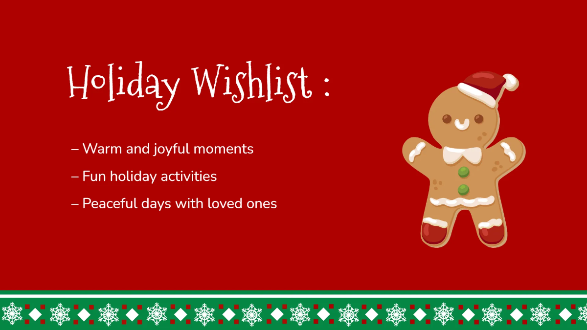 Free Red Christmas Presentation Template to Edit Online