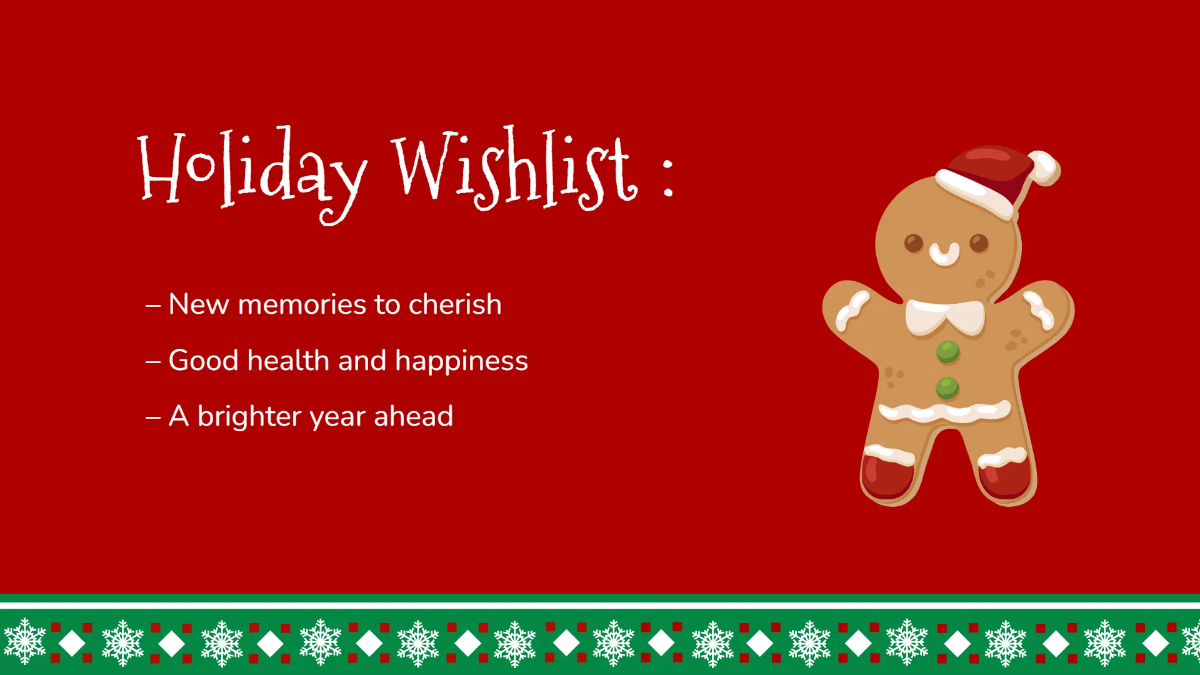 Free Red Christmas Presentation Template to Edit Online