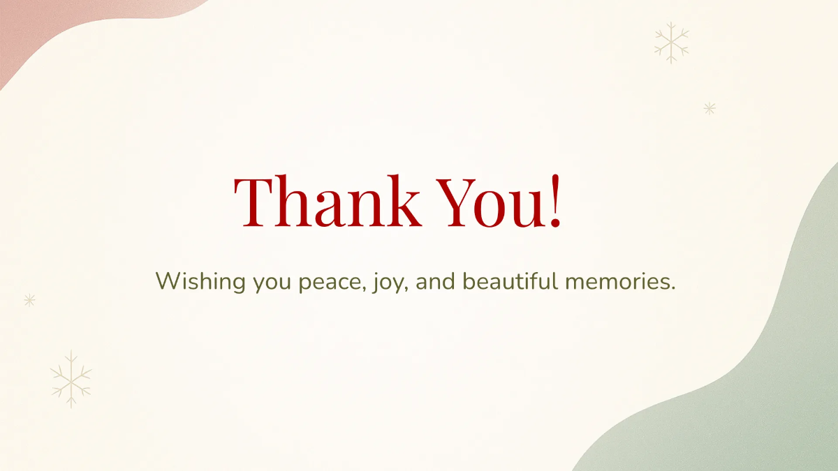 Free Aesthetic Christmas Presentation Template to Edit Online