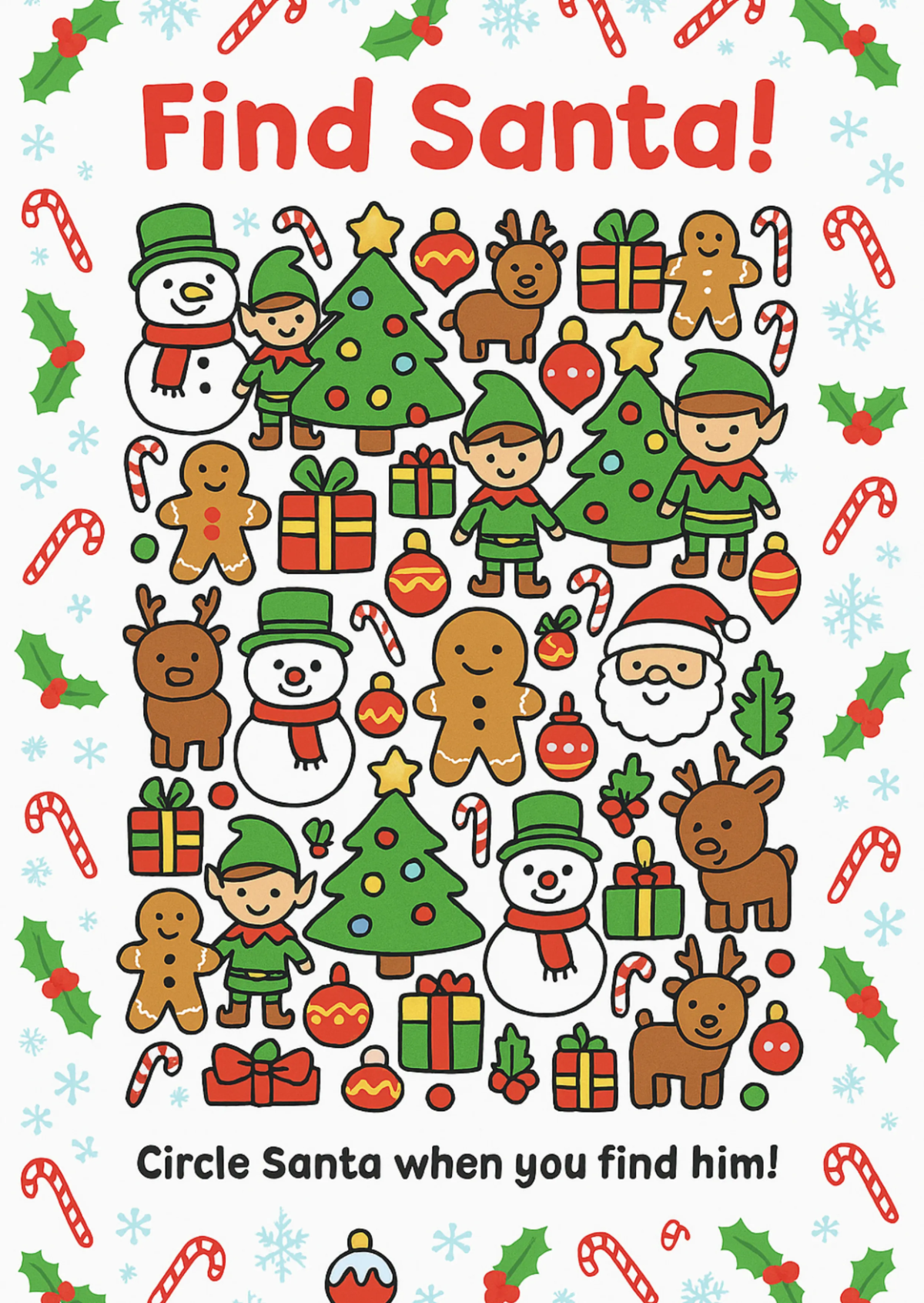 Free Find Santa Christmas Worksheet Template to Edit Online Free Find Santa Christmas Worksheet Template to Edit Online