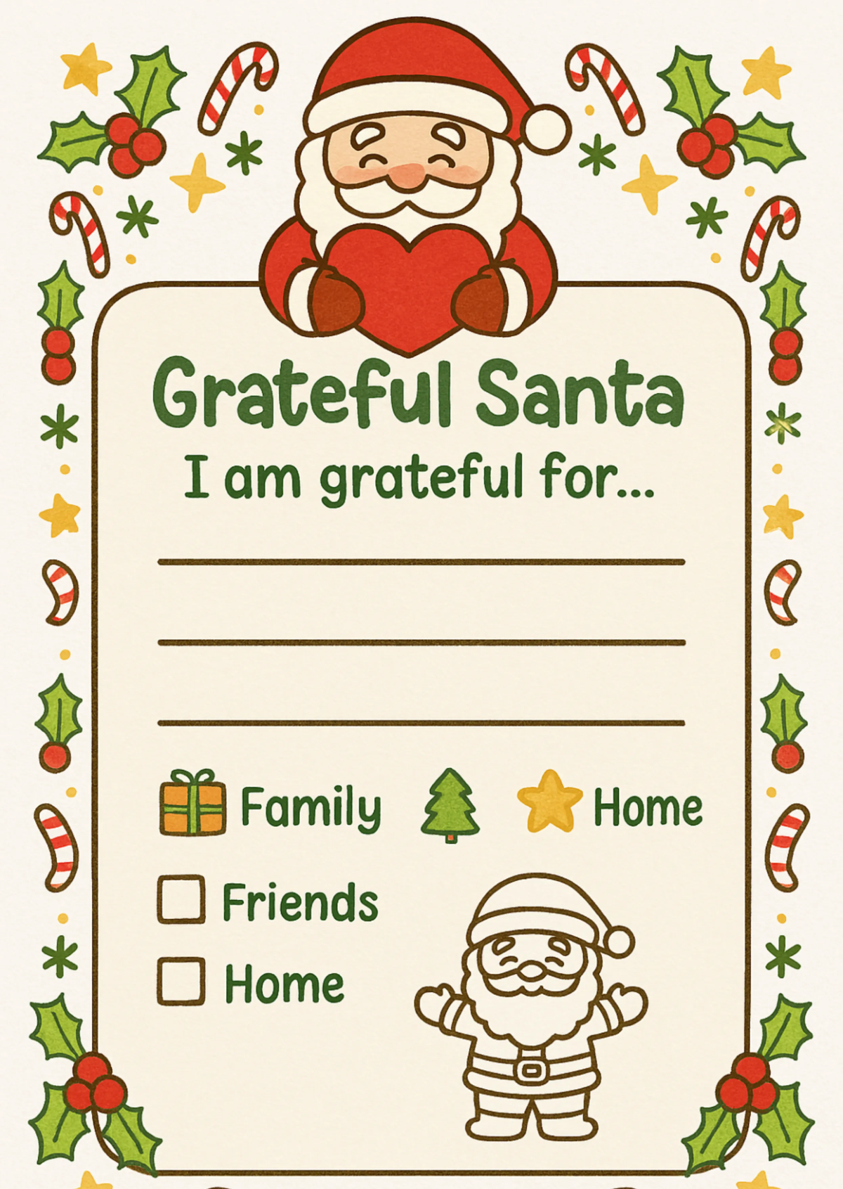 Free Grateful Santa Christmas Worksheet Template to Edit Online Free Grateful Santa Christmas Worksheet Template to Edit Online