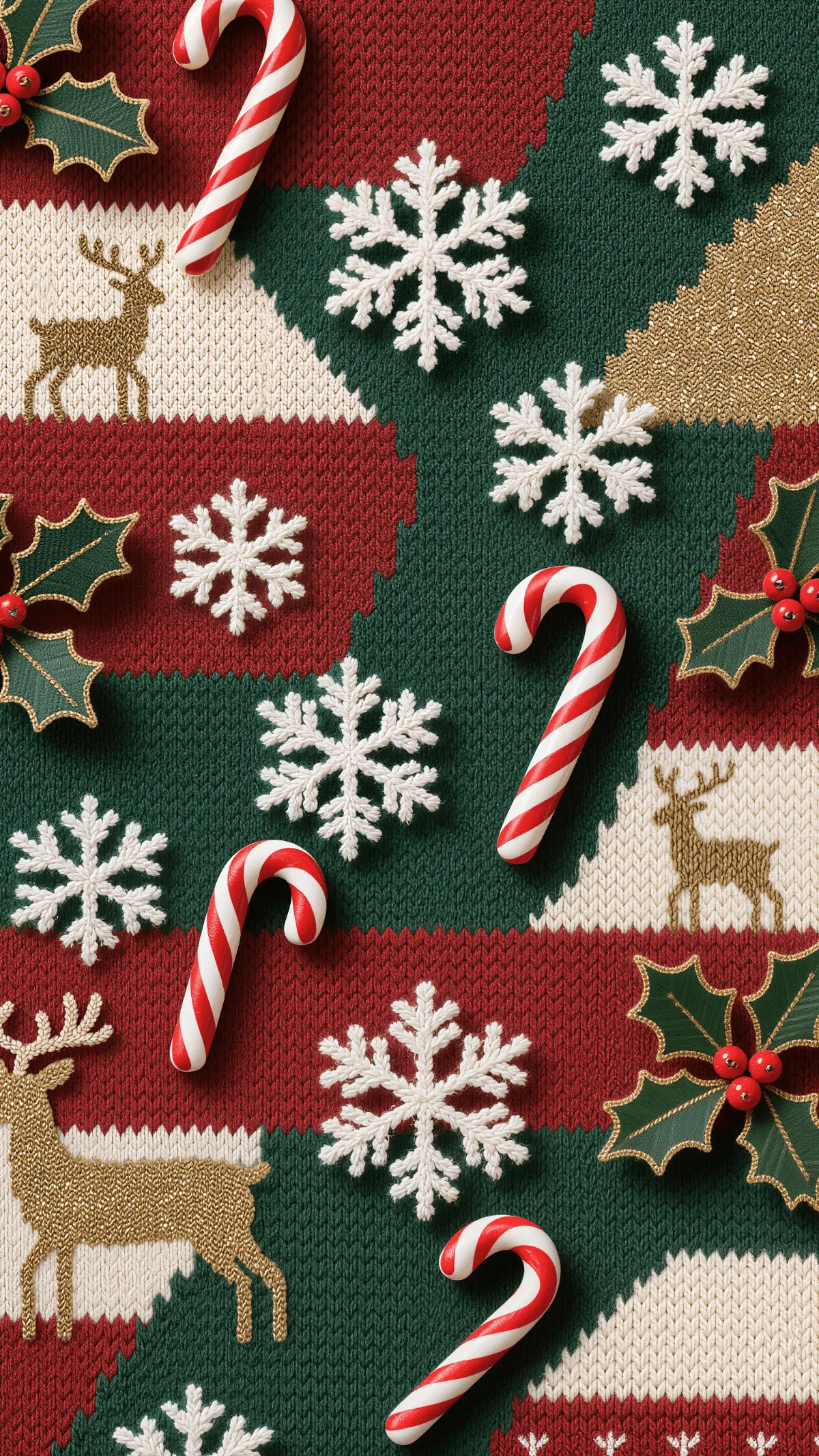 Free Aesthetic Merry Knit  Sweater Template to Edit Online