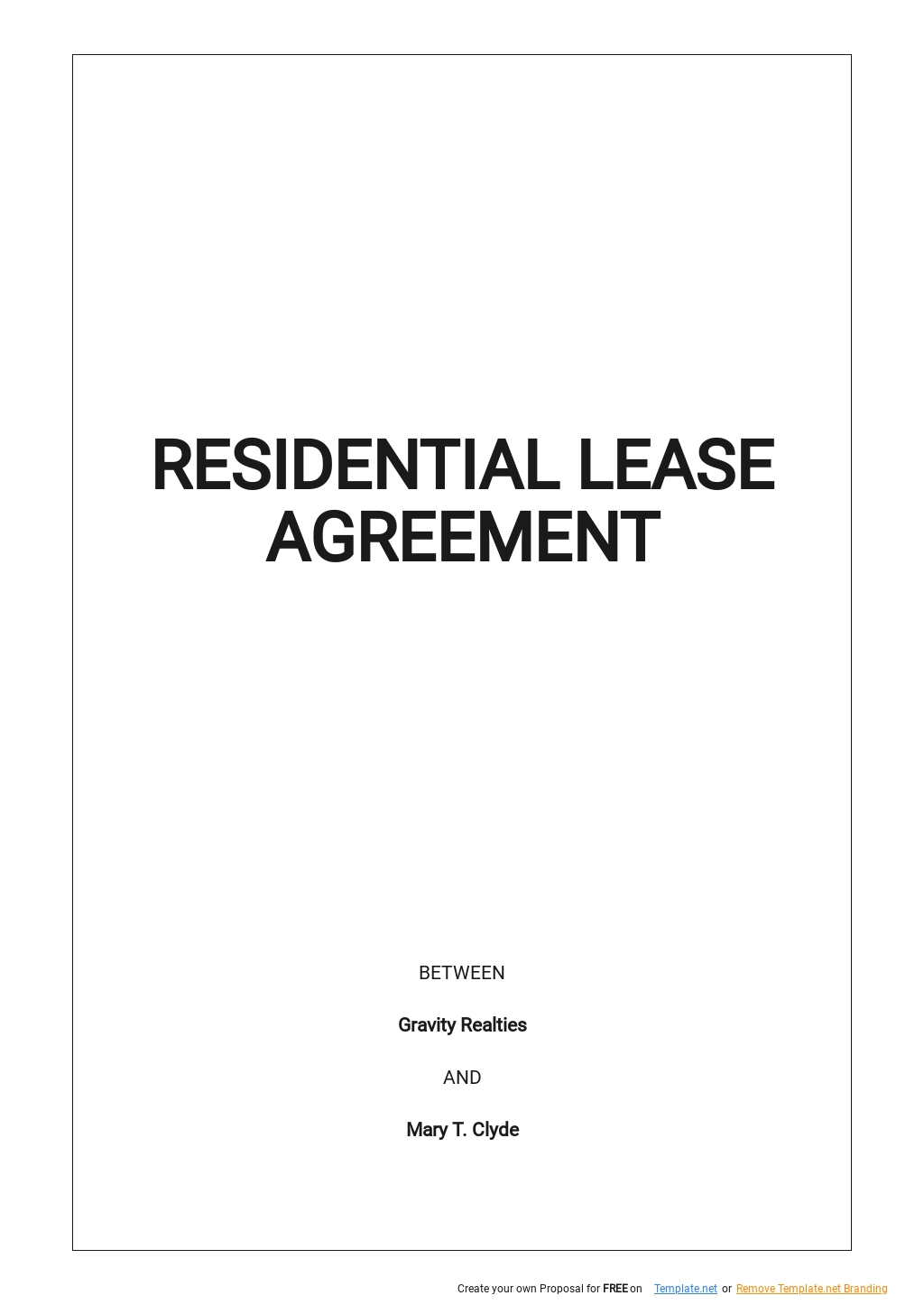 Free Residential Lease Agreement Templates, 15+ Download in Word, Pages