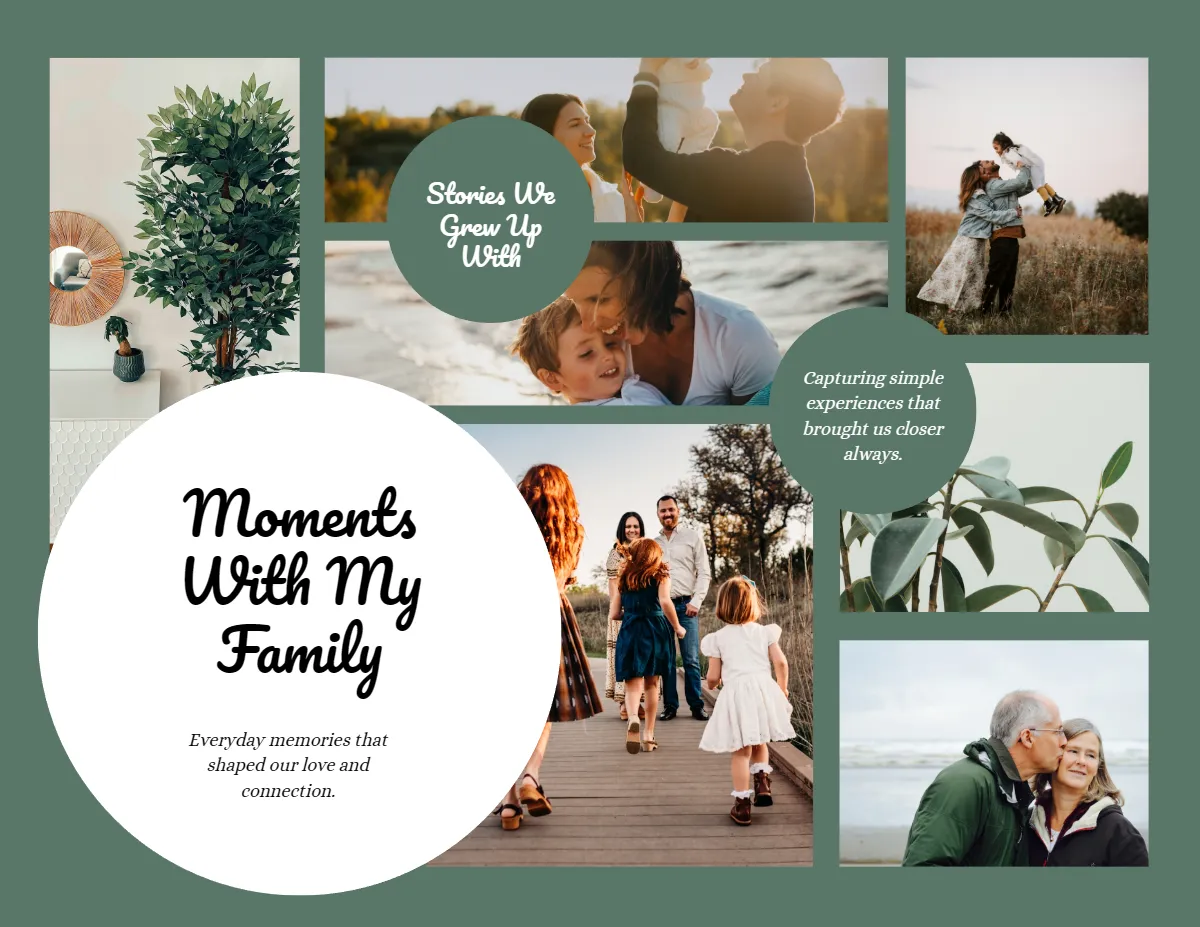 Free Family Scrapbook Template to Edit Online
