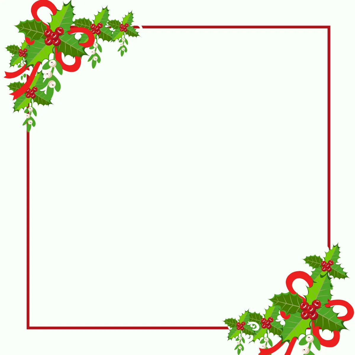 Free Holly Christmas Border Clipart Template to Edit Online Free Holly Christmas Border Clipart Template to Edit Online