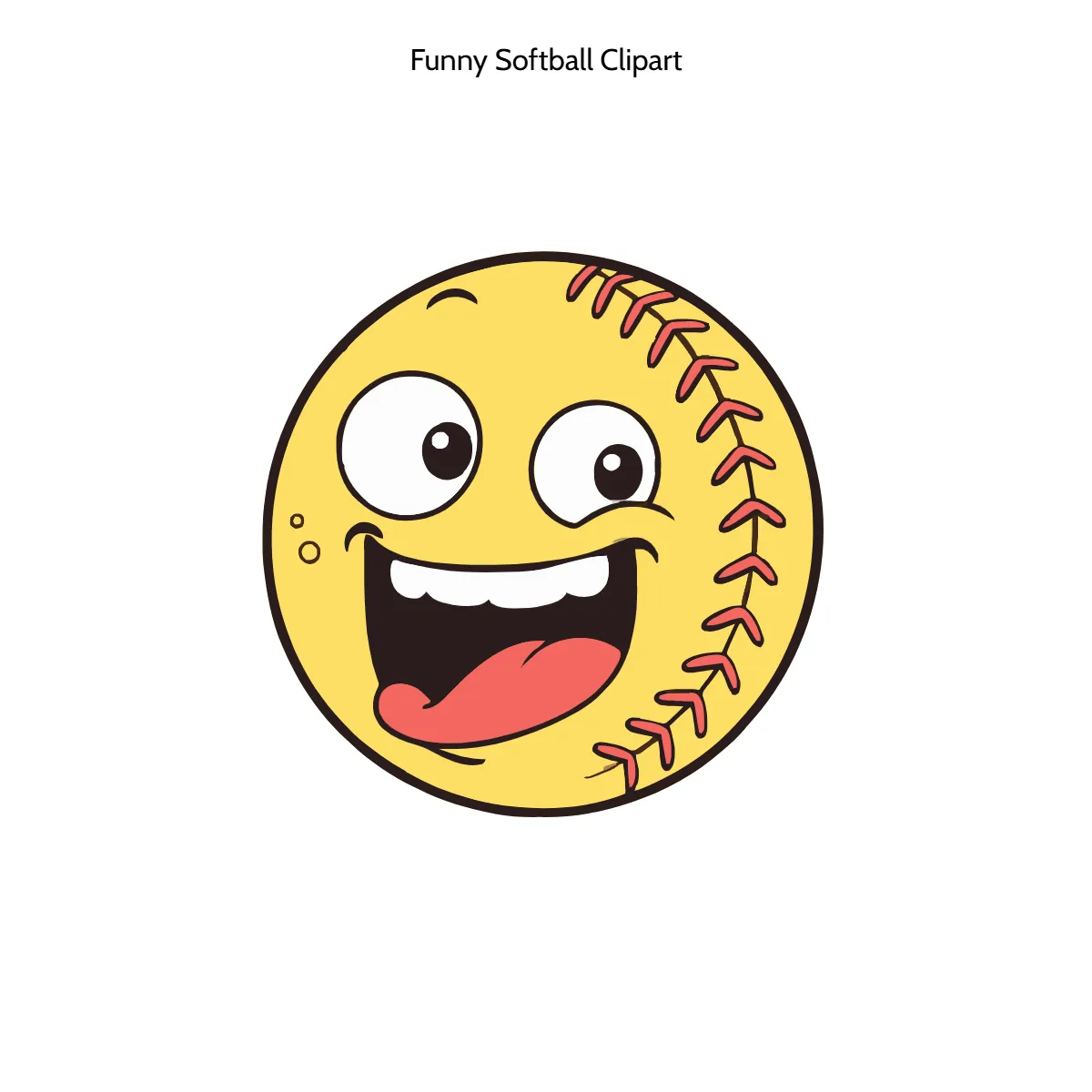 Free Funny Softball Vector Clipart (PNG, SVG) to Edit Online