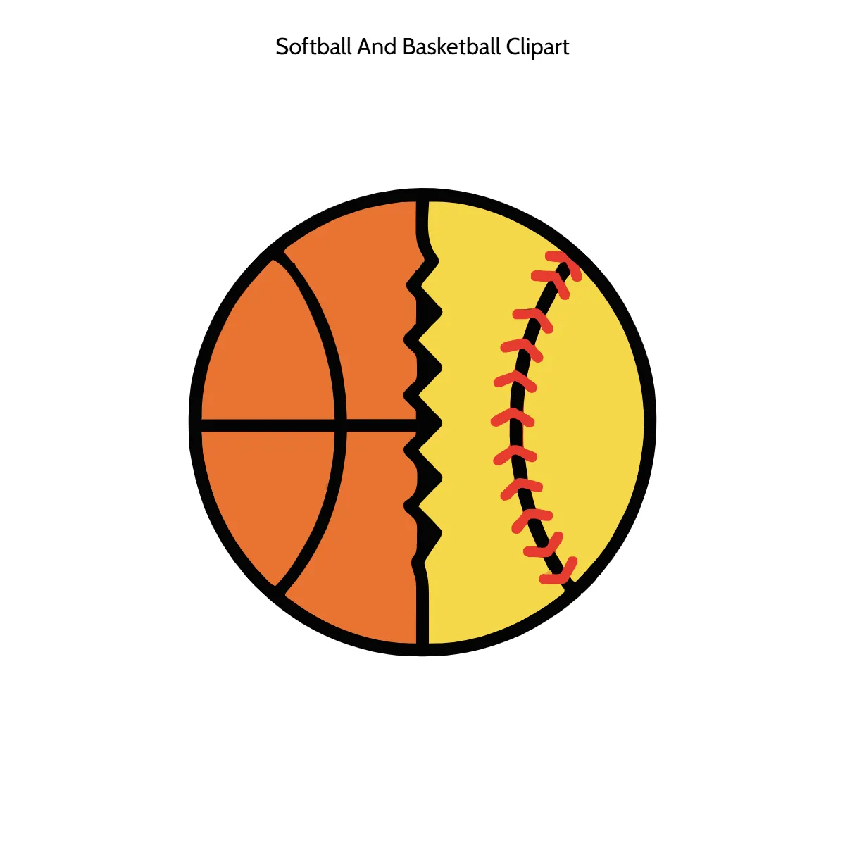 Free Softball And Basketball Clipart Template to Edit Online