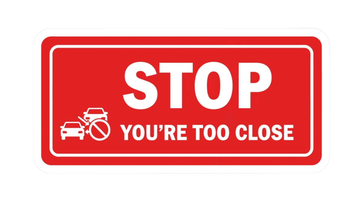 Free Stop, You're too close Bumper Sticker to Edit Online