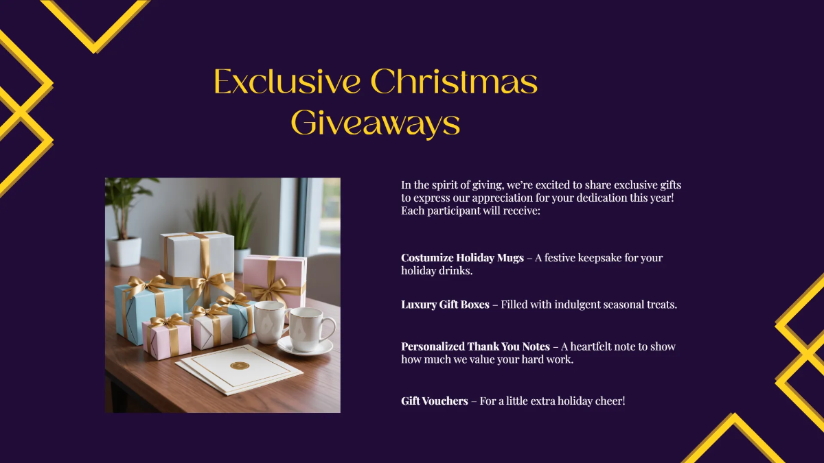 Free Elegant Christmas Presentation Template to Edit Online