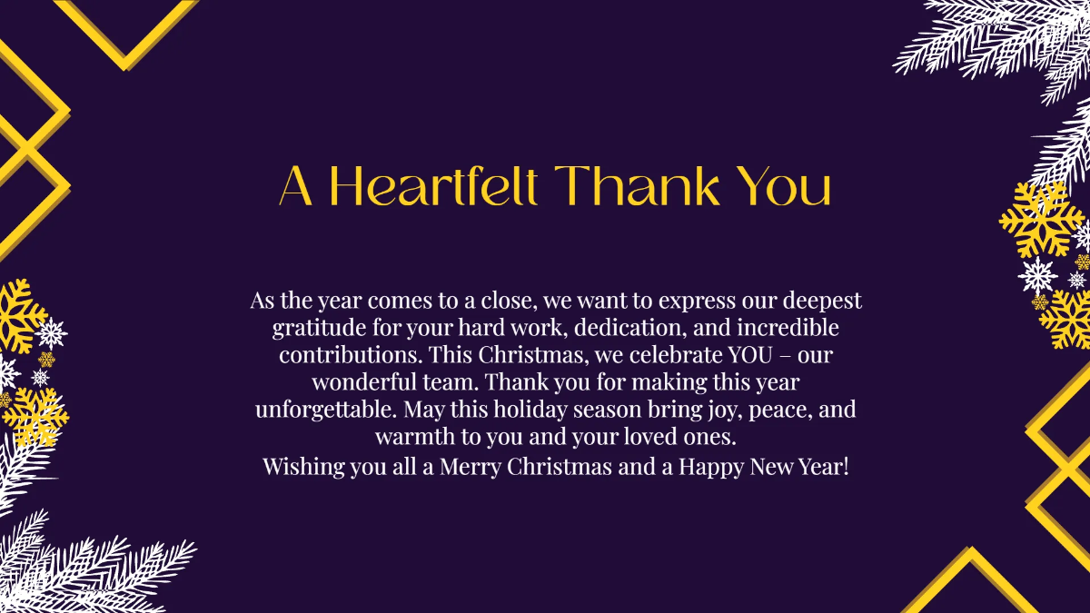 Free Elegant Christmas Presentation Template to Edit Online