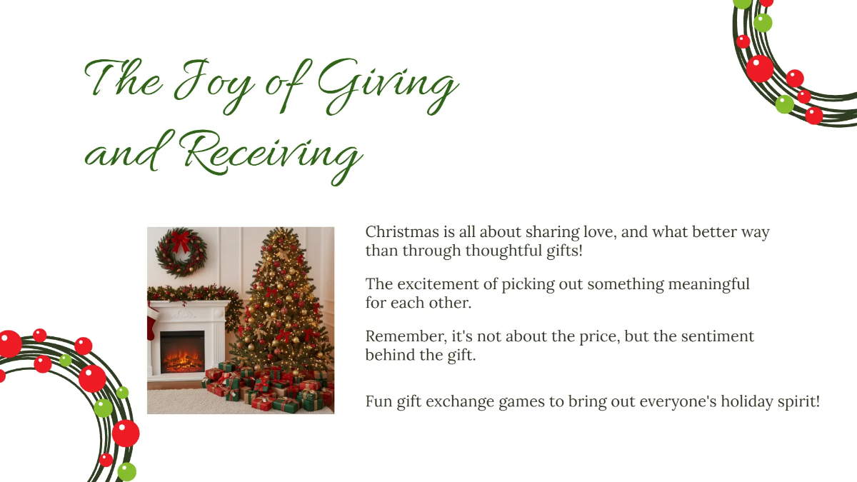 Free Minimalist Christmas Presentation Template to Edit Online