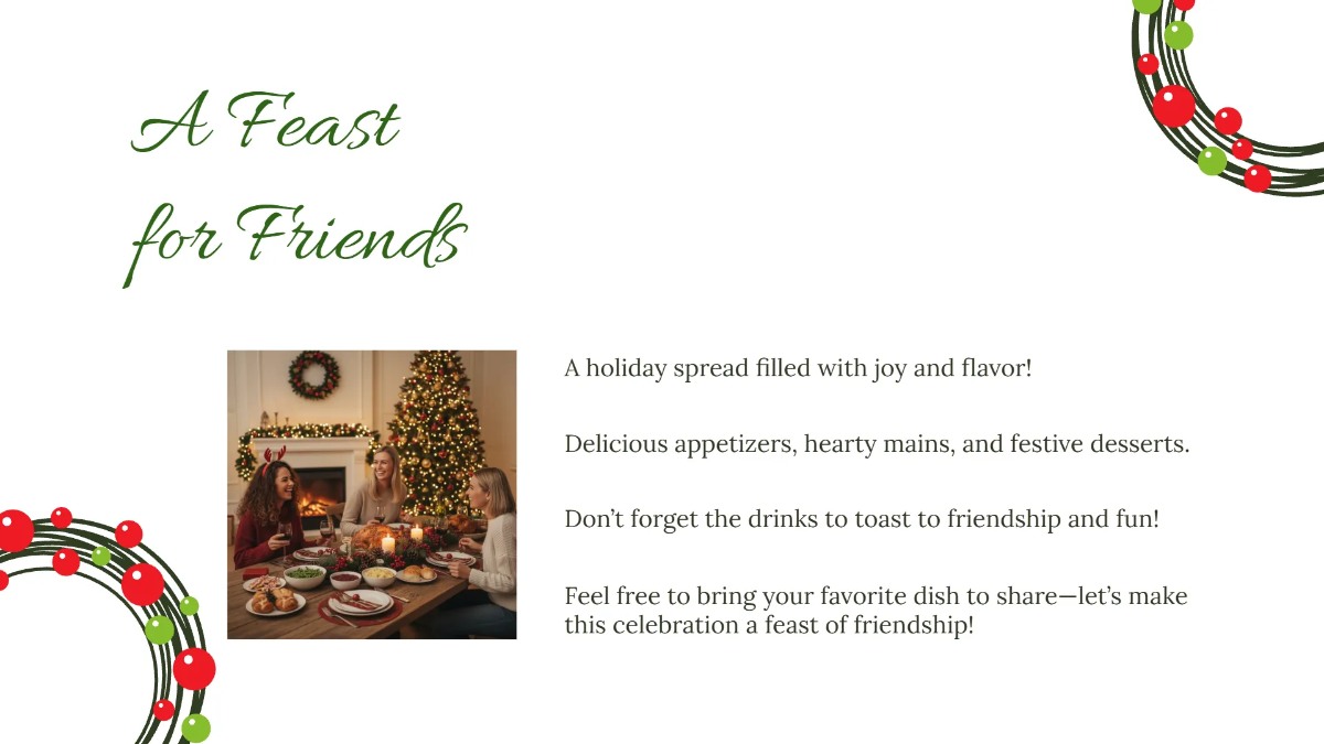 Free Minimalist Christmas Presentation Template to Edit Online