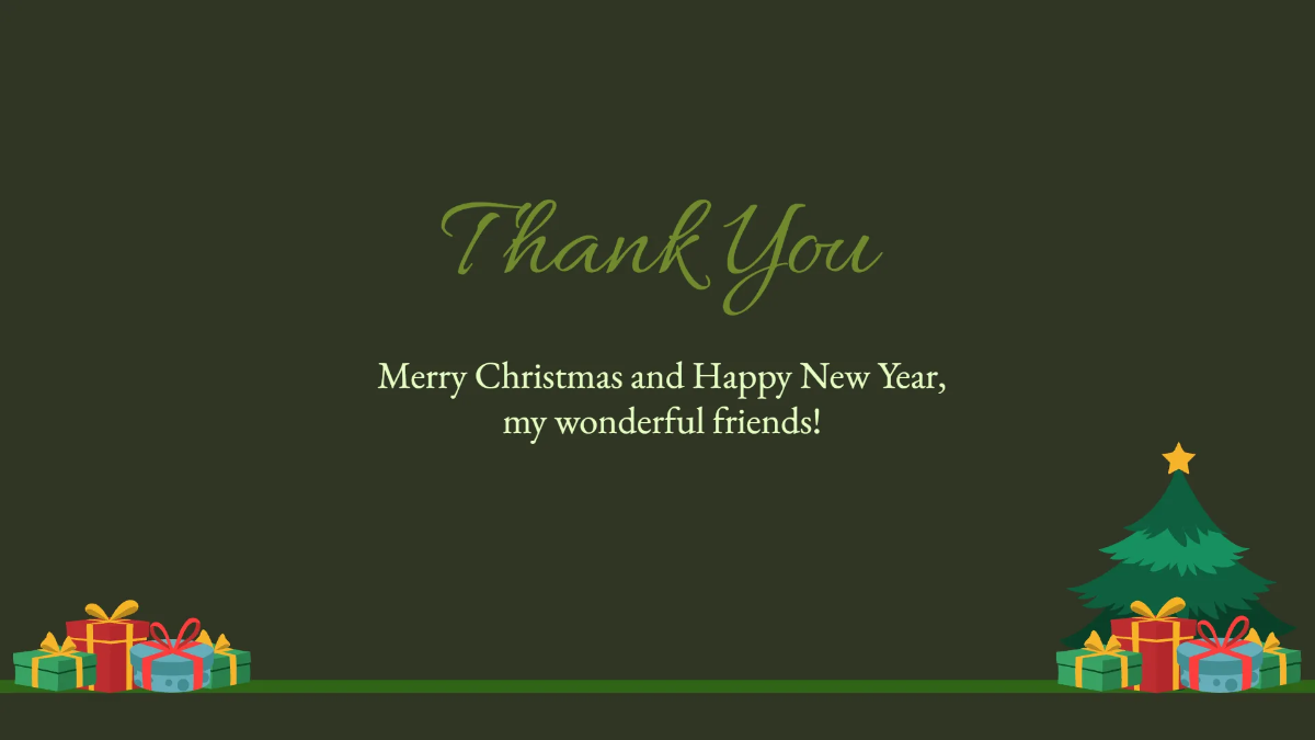 Free Minimalist Christmas Presentation Template to Edit Online