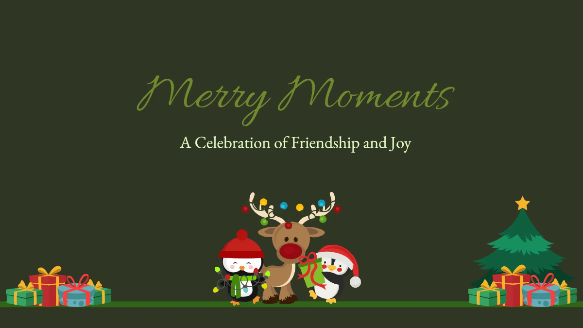 Free Minimalist Christmas Presentation Template to Edit Online