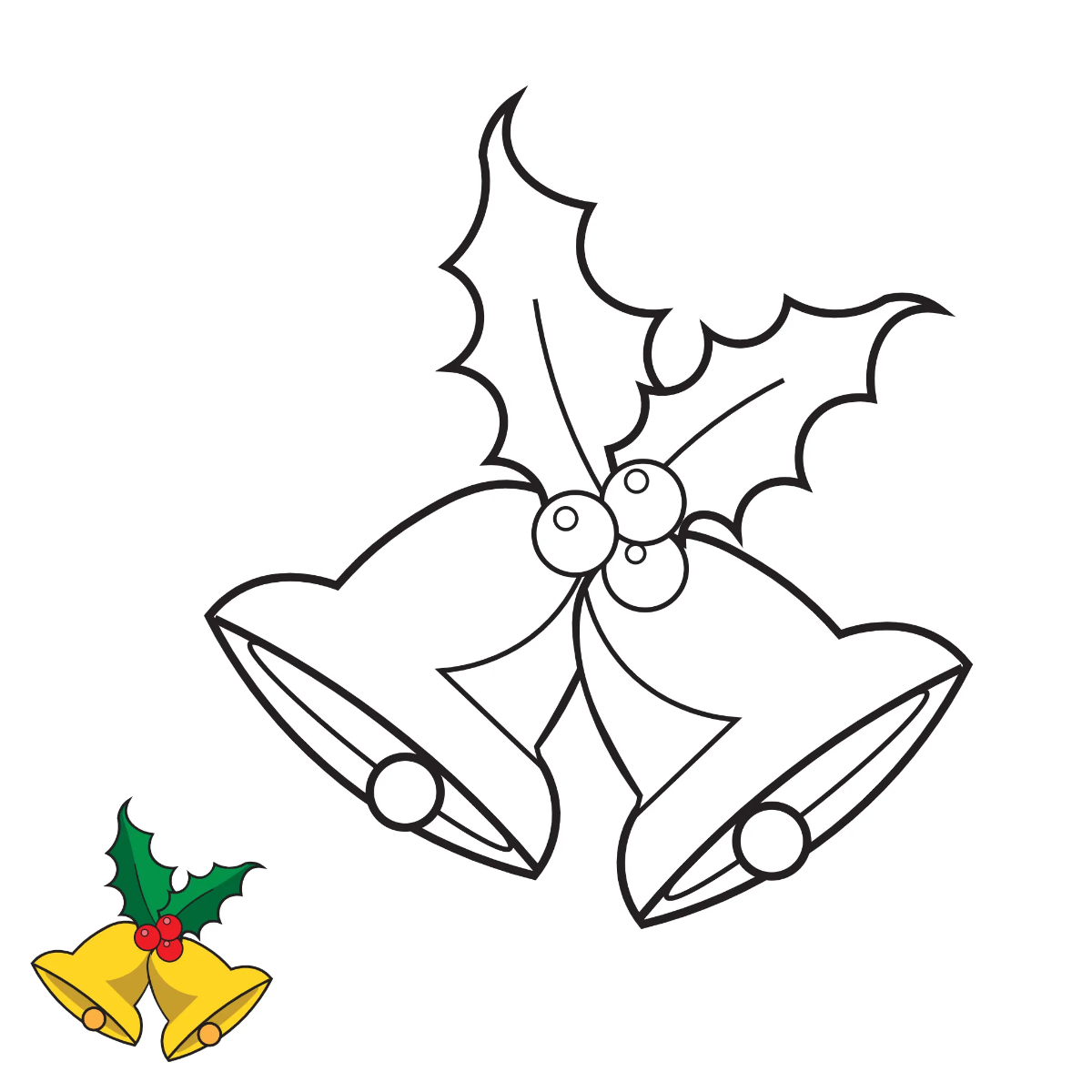 Free Sleigh Bells Christmas Coloring Page Template to Edit Online Free Sleigh Bells Christmas Coloring Page Template to Edit Online