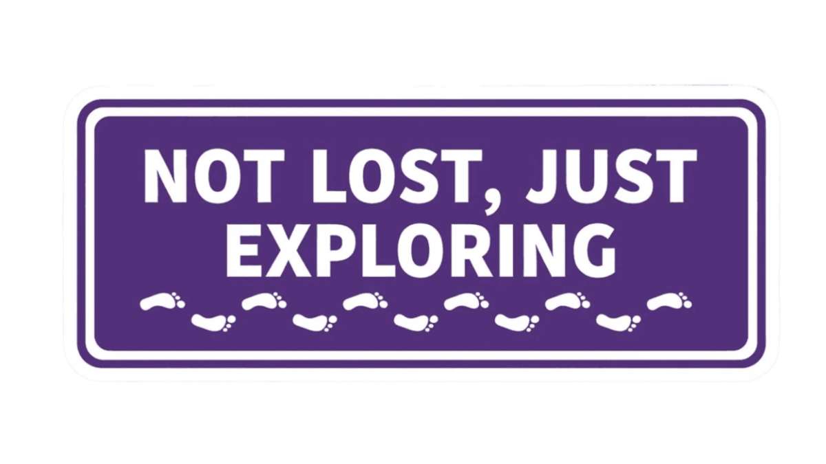 Free Not Lost Just Exploring Bumper Sticker to Edit Online
