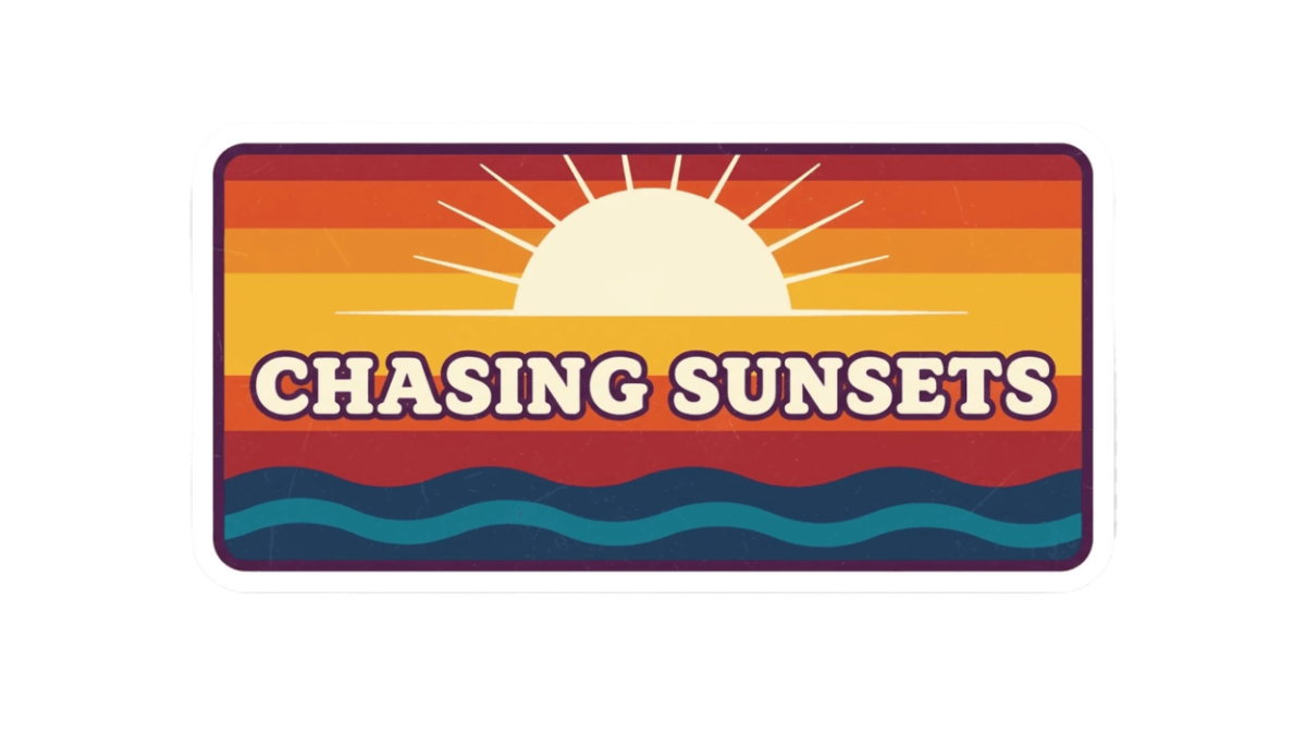 Free Chasing Sunsets Bumper Sticker to Edit Online