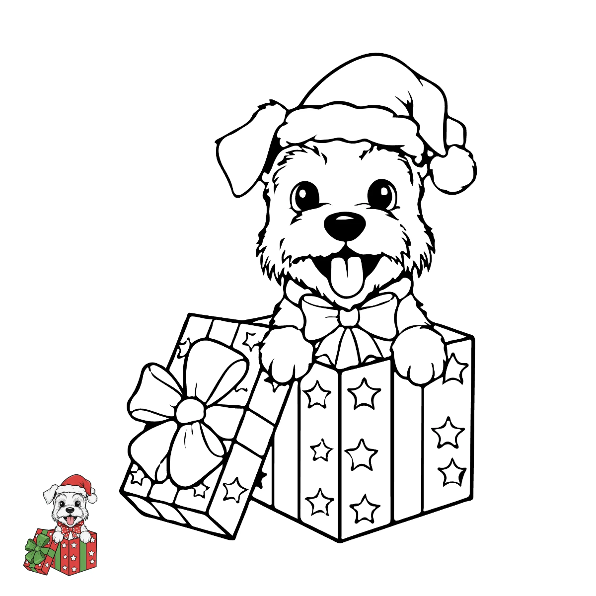 Free Cute Christmas Gift Coloring Page Template to Edit Online Free Cute Christmas Gift Coloring Page Template to Edit Online