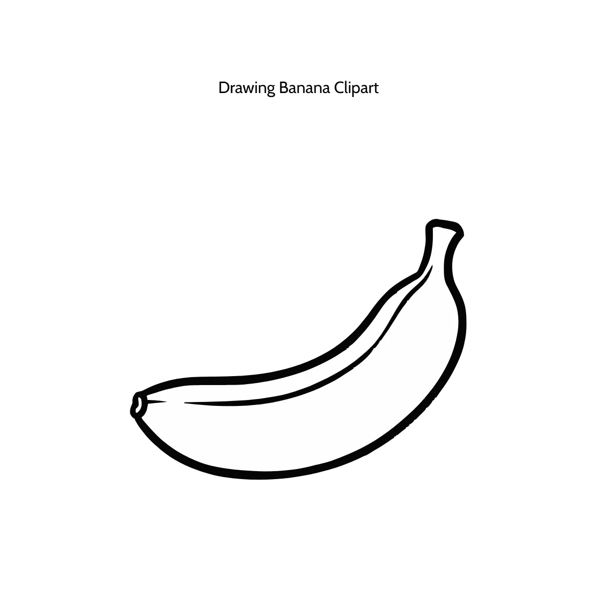 Free Drawing Banana Clipart Template to Edit Online