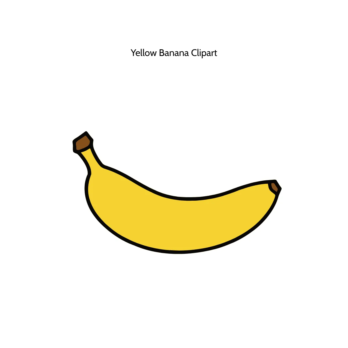 Free Yellow Banana Vector Clipart (PNG, SVG) to Edit Online