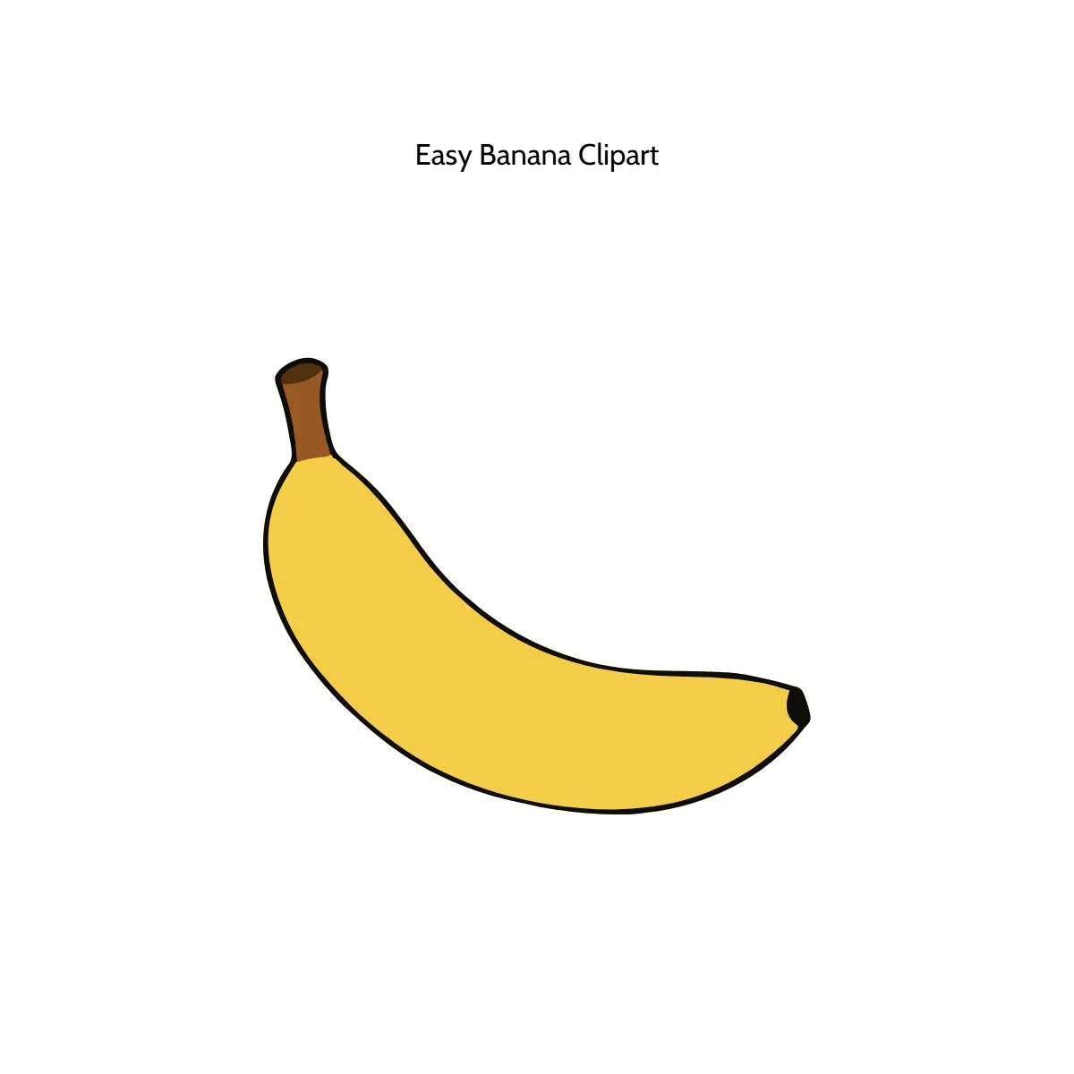 Free Easy Banana Vector Clipart (PNG, SVG) to Edit Online