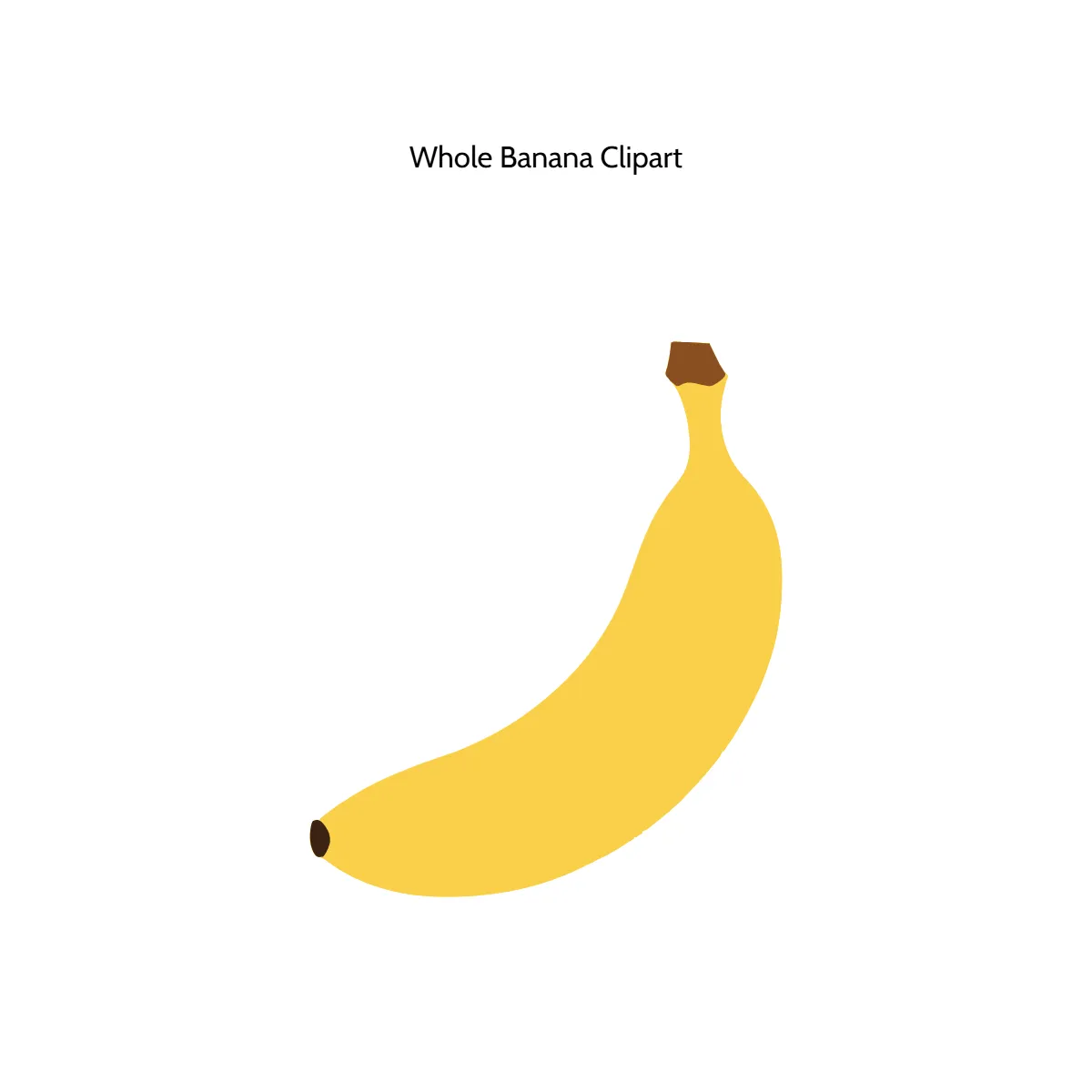 Free Whole Banana Vector Clipart (PNG, SVG) to Edit Online
