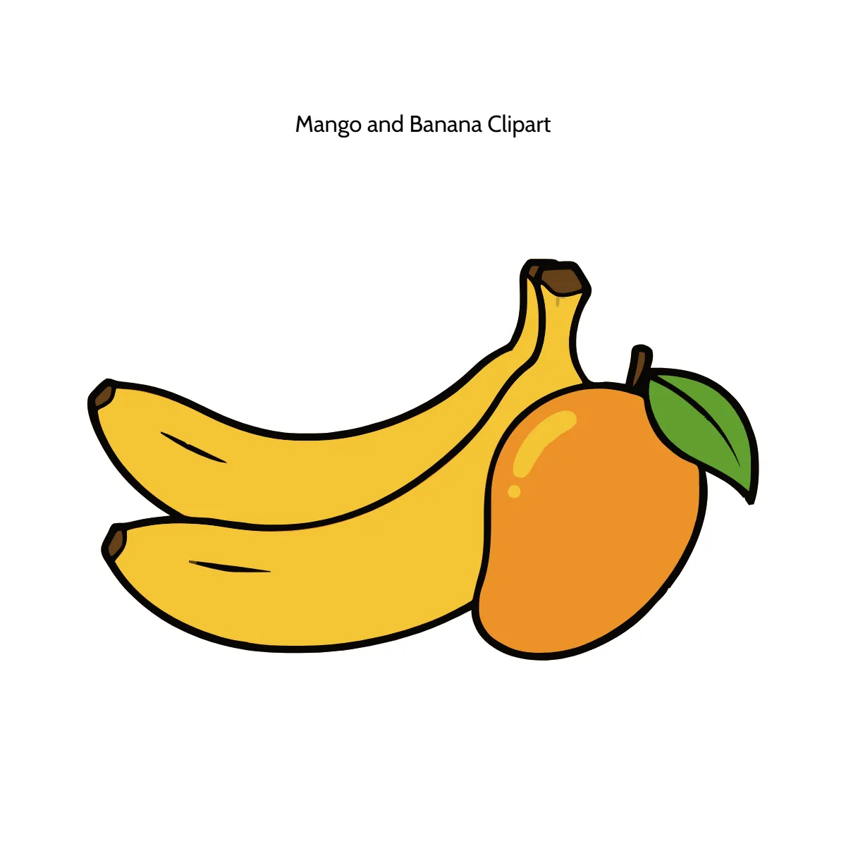 Free Mango and Banana Clipart Template to Edit Online Free Mango and Banana Clipart Template to Edit Online